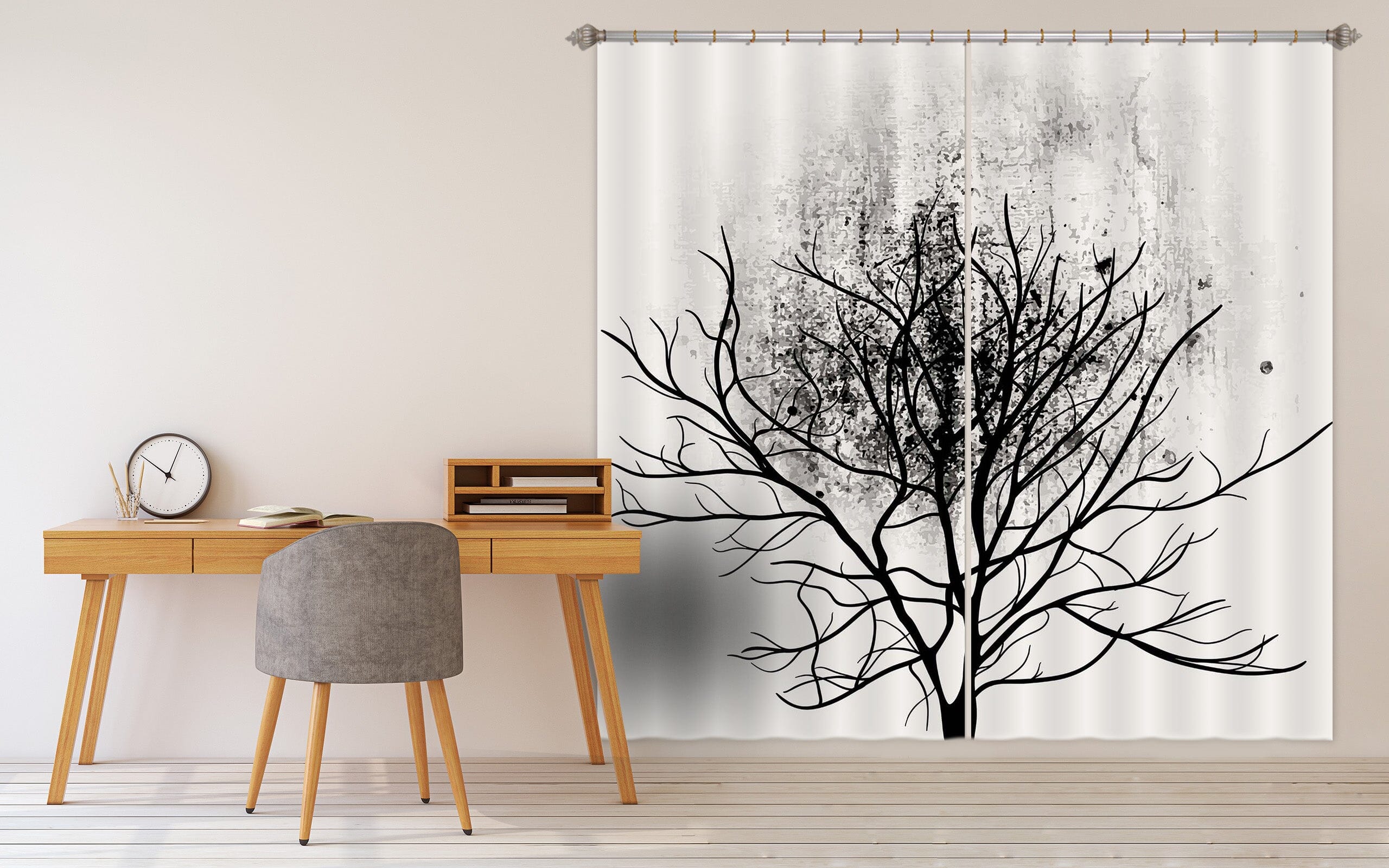3D Dead Tree 063 Boris Draschoff Curtain Curtains Drapes Curtains AJ Creativity Home