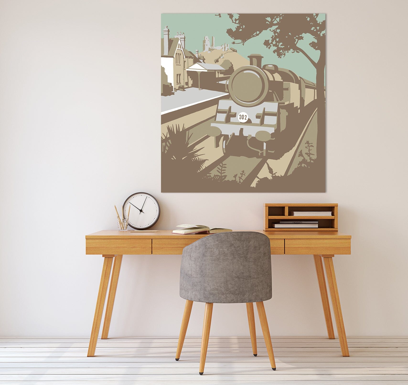 3D Swanage Railway 019 Steve Read Wall Sticker Wallpaper AJ Wallpaper 2