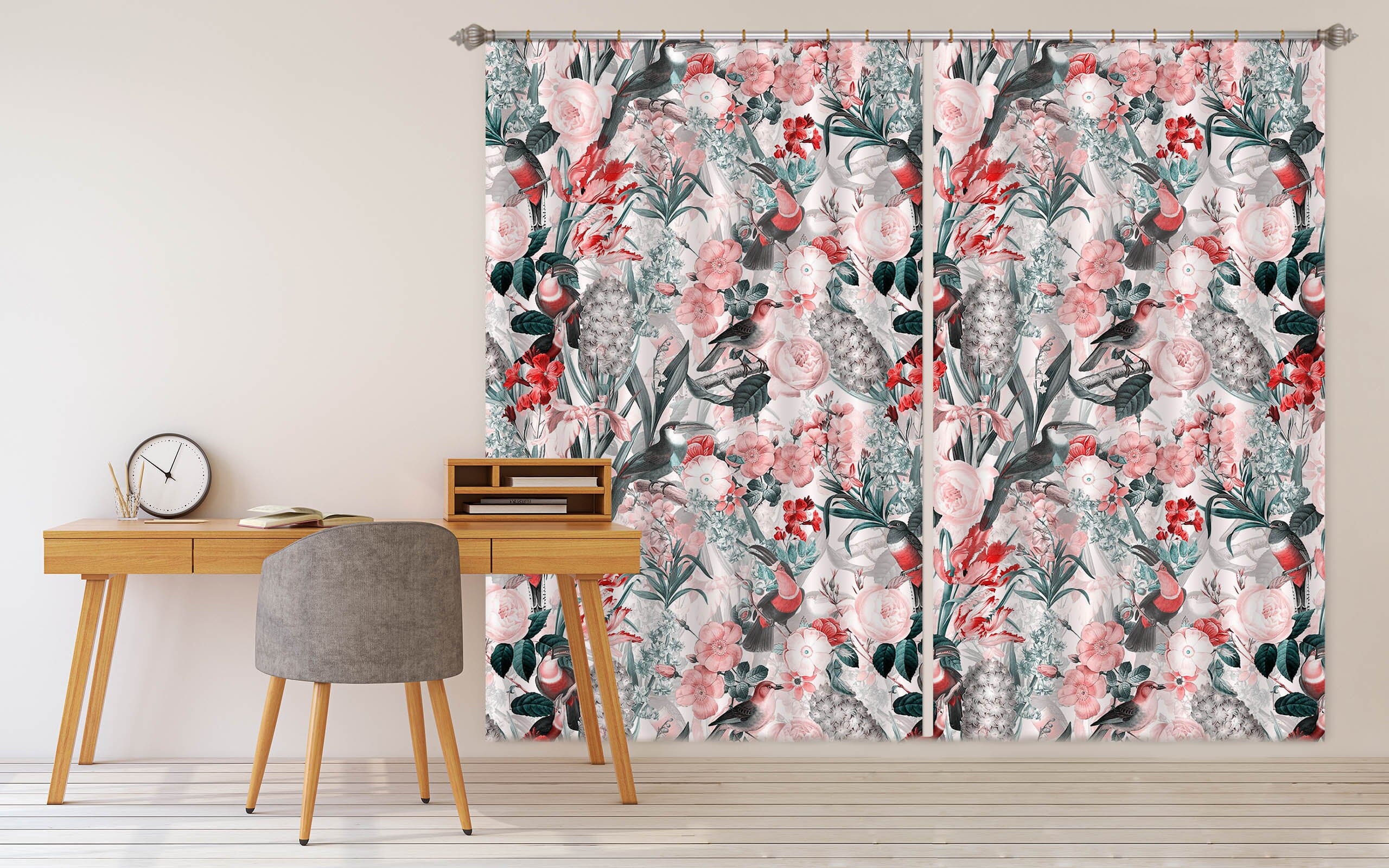 3D Painted Garden 180 Uta Naumann Curtain Curtains Drapes Curtains AJ Creativity Home
