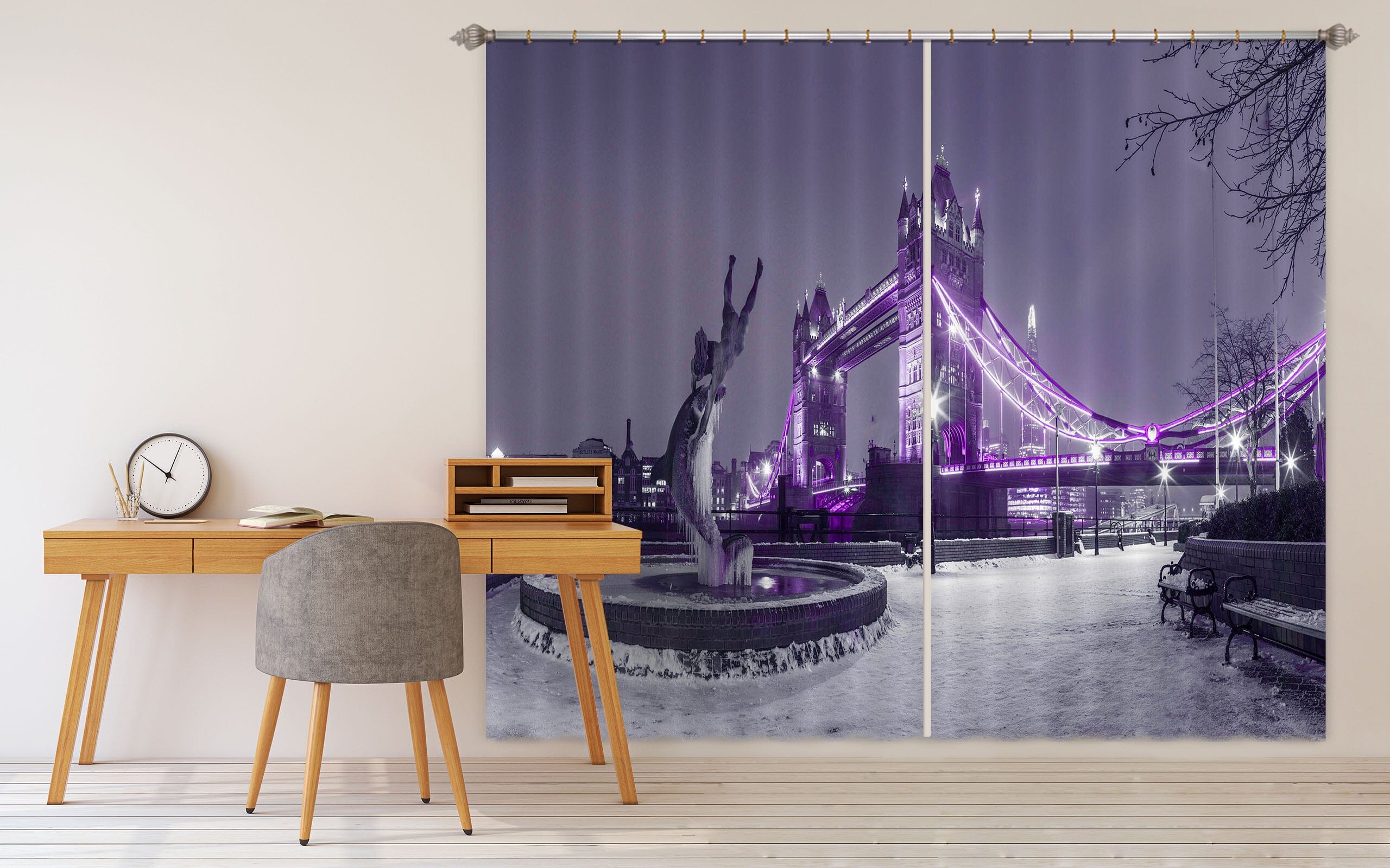 3D Purple Lights 238 Assaf Frank Curtain Curtains Drapes Curtains AJ Creativity Home