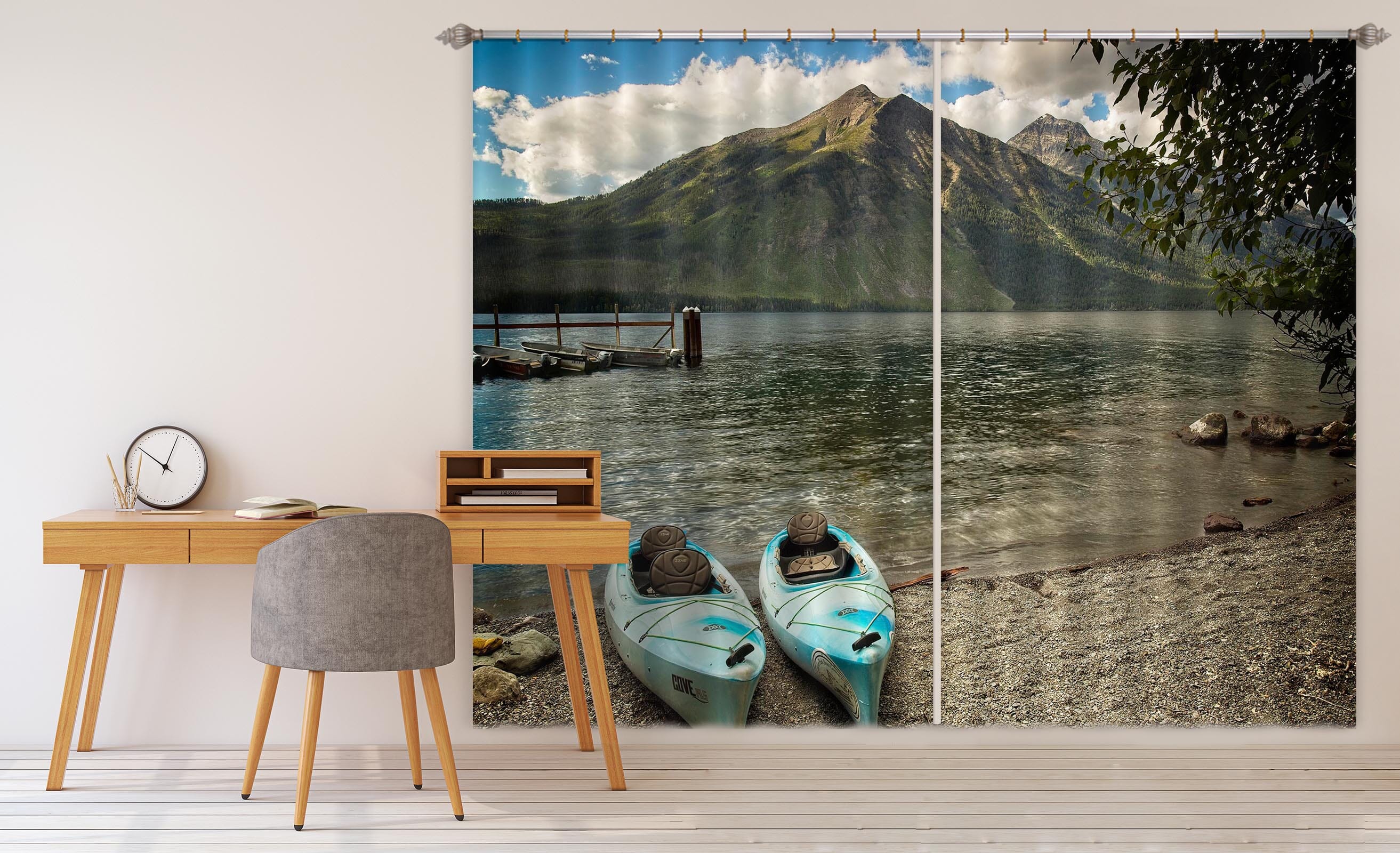 3D Underwater Ship 051 Kathy Barefield Curtain Curtains Drapes Curtains AJ Creativity Home