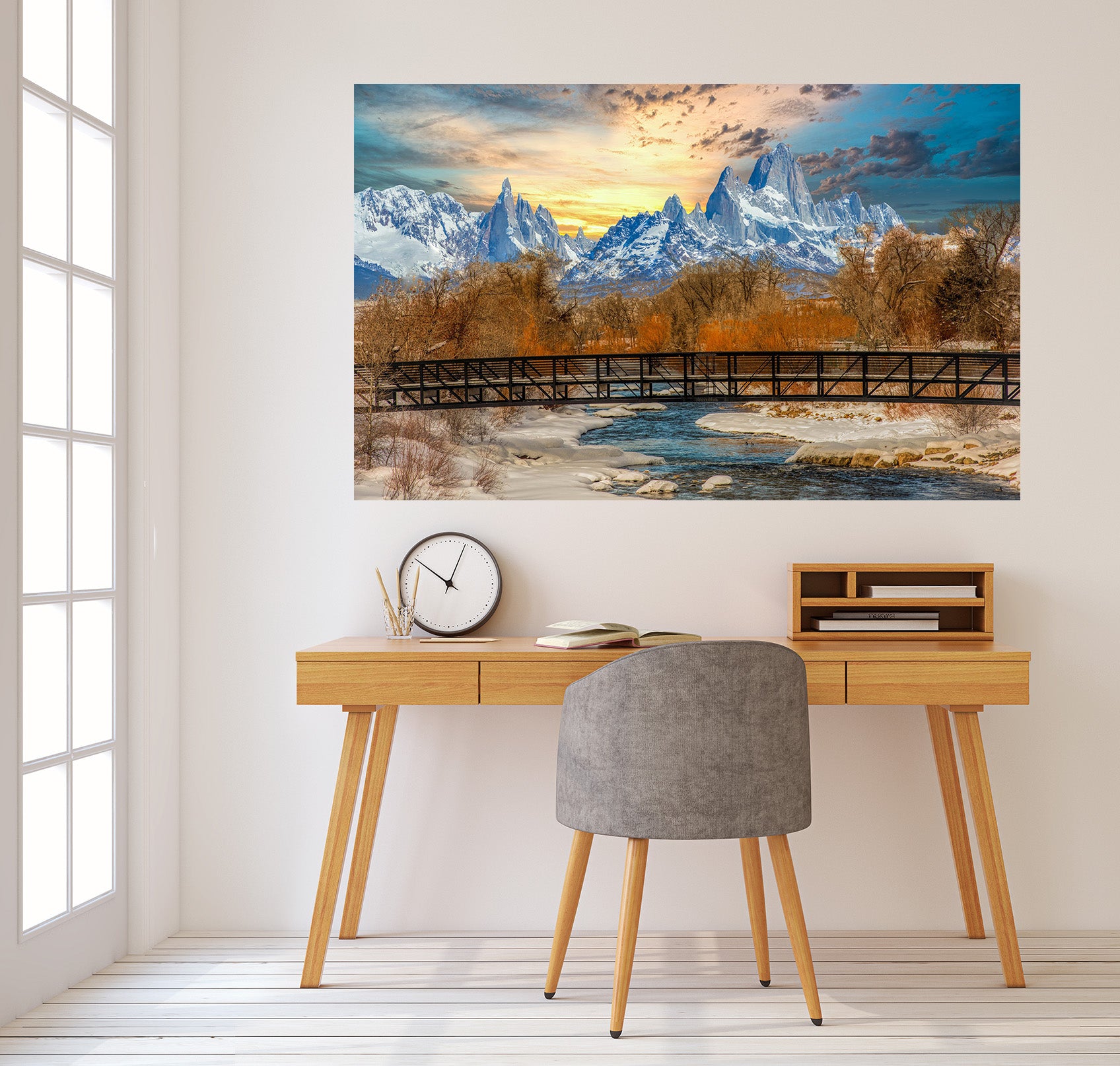 3D Snow Mountain 4057 Beth Sheridan Wall Sticker