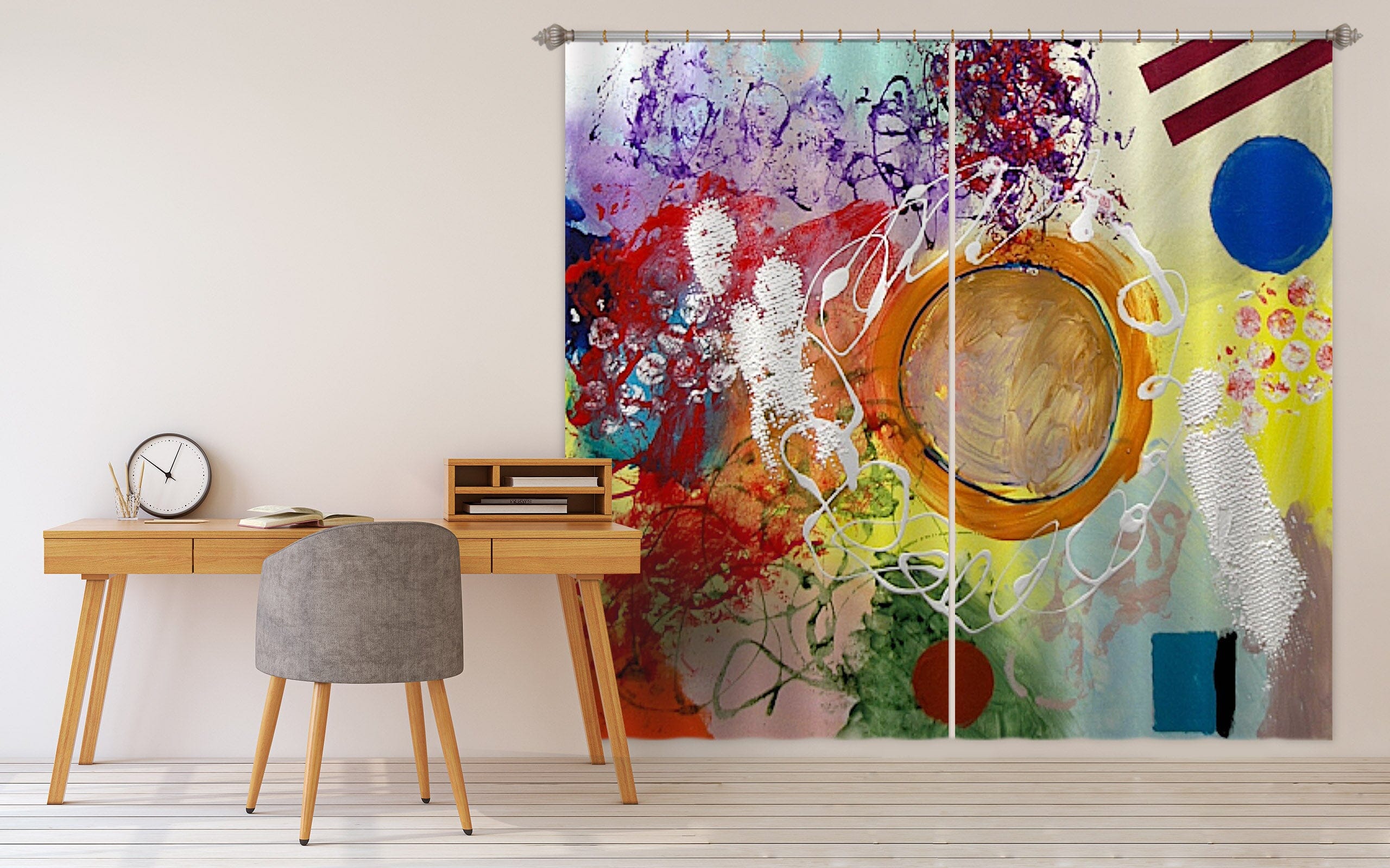 3D Color Graffiti 104 Allan P. Friedlander Curtain Curtains Drapes Curtains AJ Creativity Home