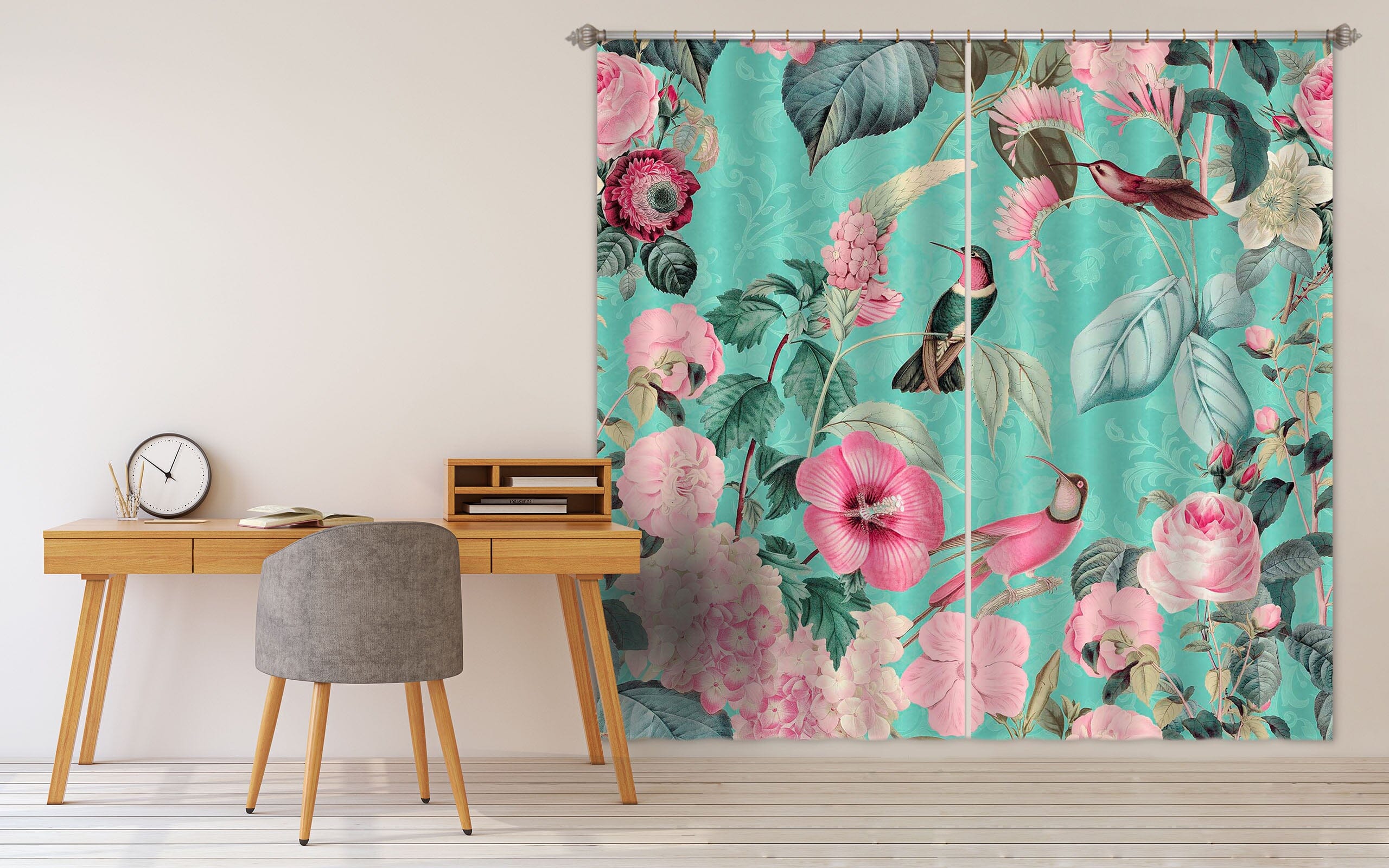 3D Flowers And Birds 060 Andrea haase Curtain Curtains Drapes Curtains AJ Creativity Home