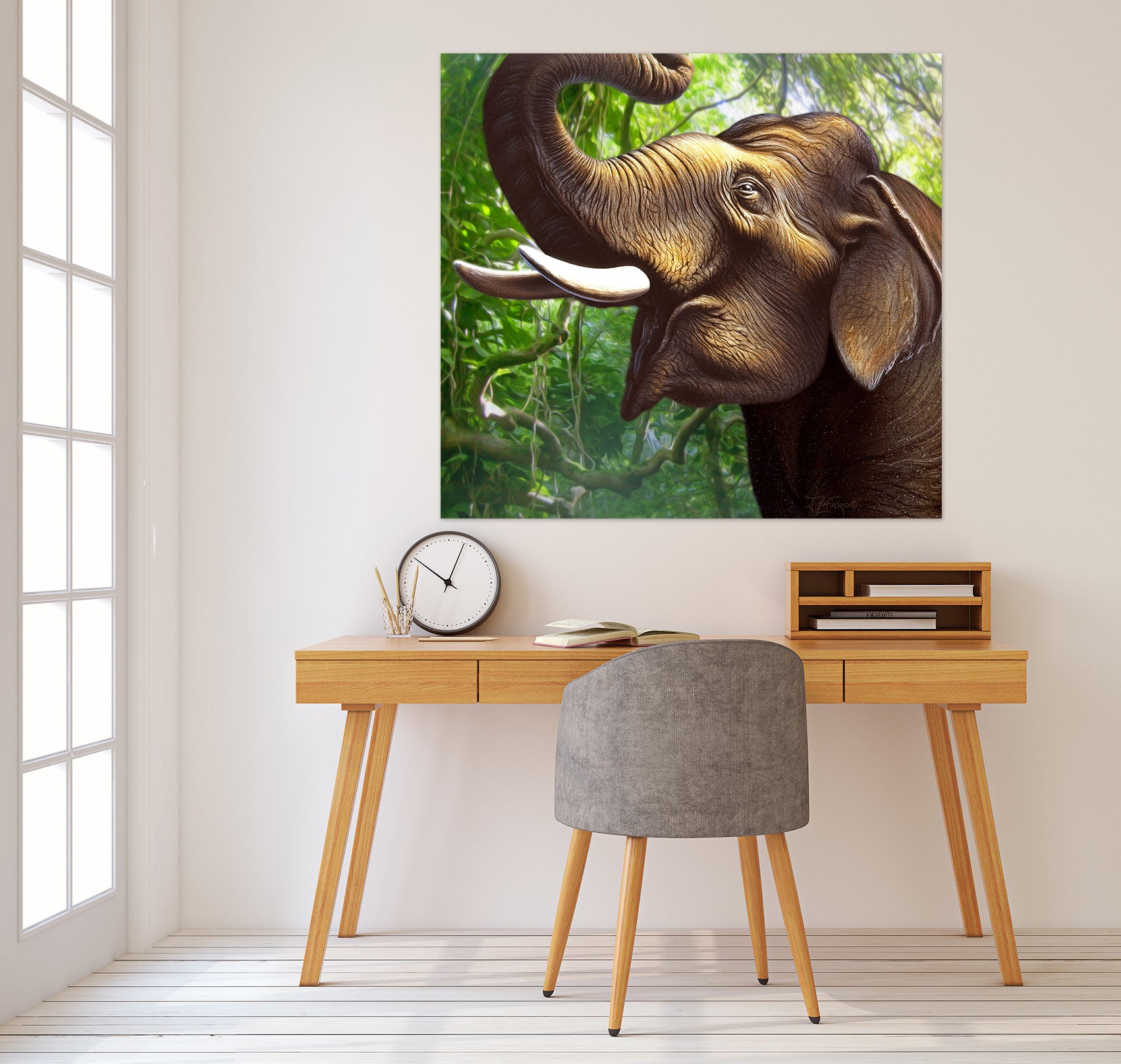 3D Indian Elephant 85159 Jerry LoFaro Wall Sticker