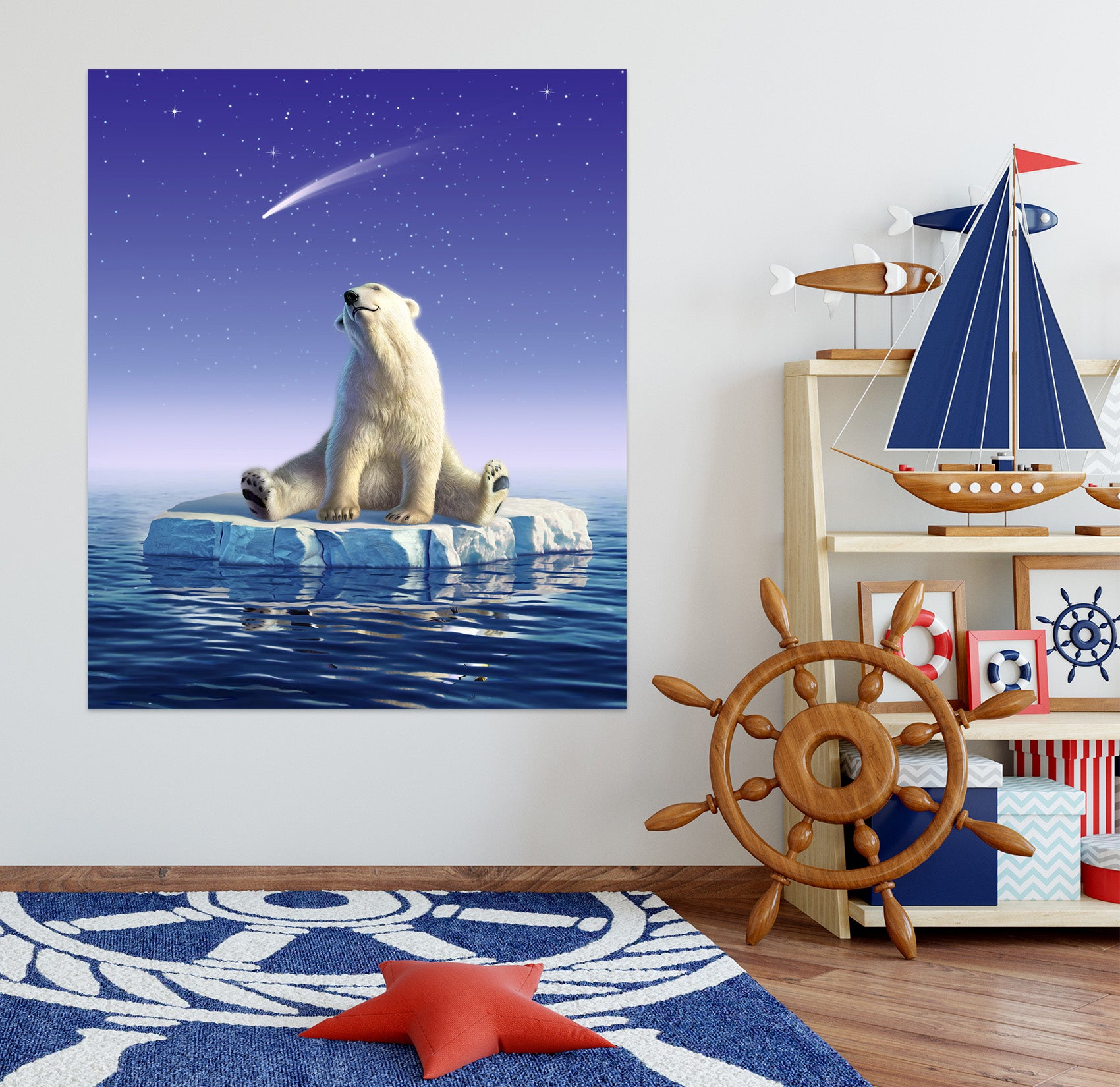 3D Polar Bear 85203 Jerry LoFaro Wall Sticker