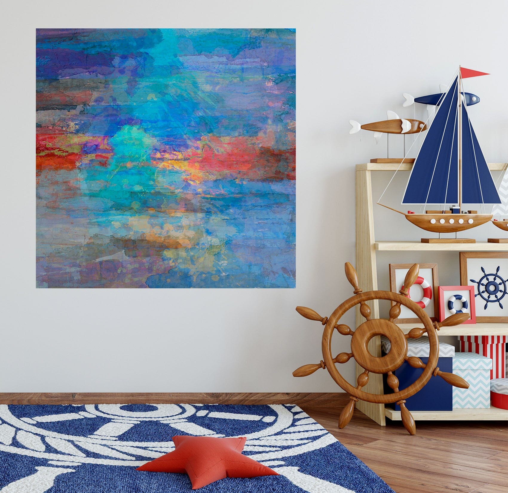 3D Rising Sea 027 Michael Tienhaara Wall Sticker Wallpaper AJ Wallpaper 2