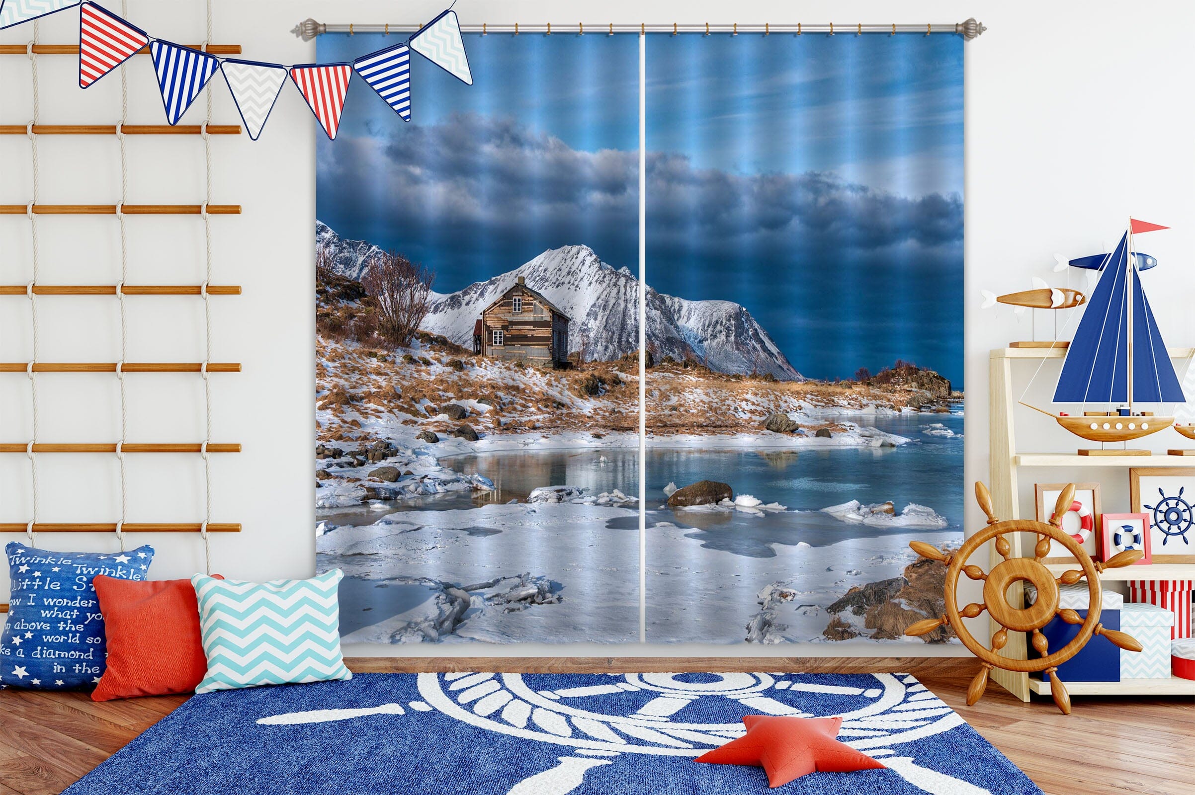 3D Gravel House 112 Marco Carmassi Curtain Curtains Drapes Curtains AJ Creativity Home