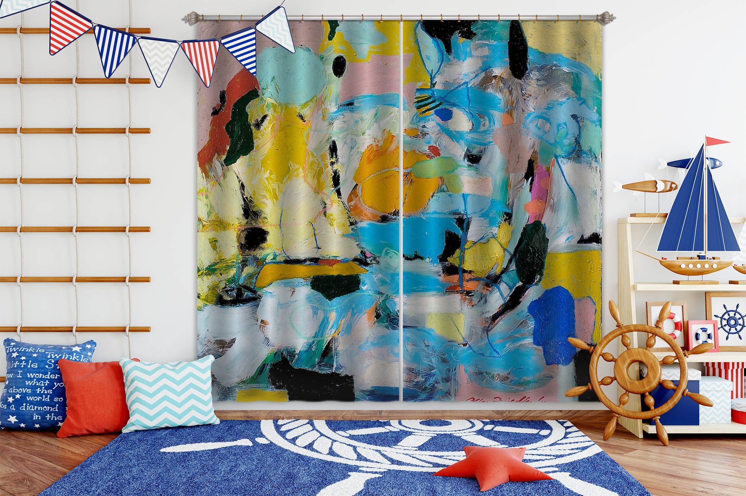 3D Rich Colors 146 Allan P. Friedlander Curtain Curtains Drapes Curtains AJ Creativity Home