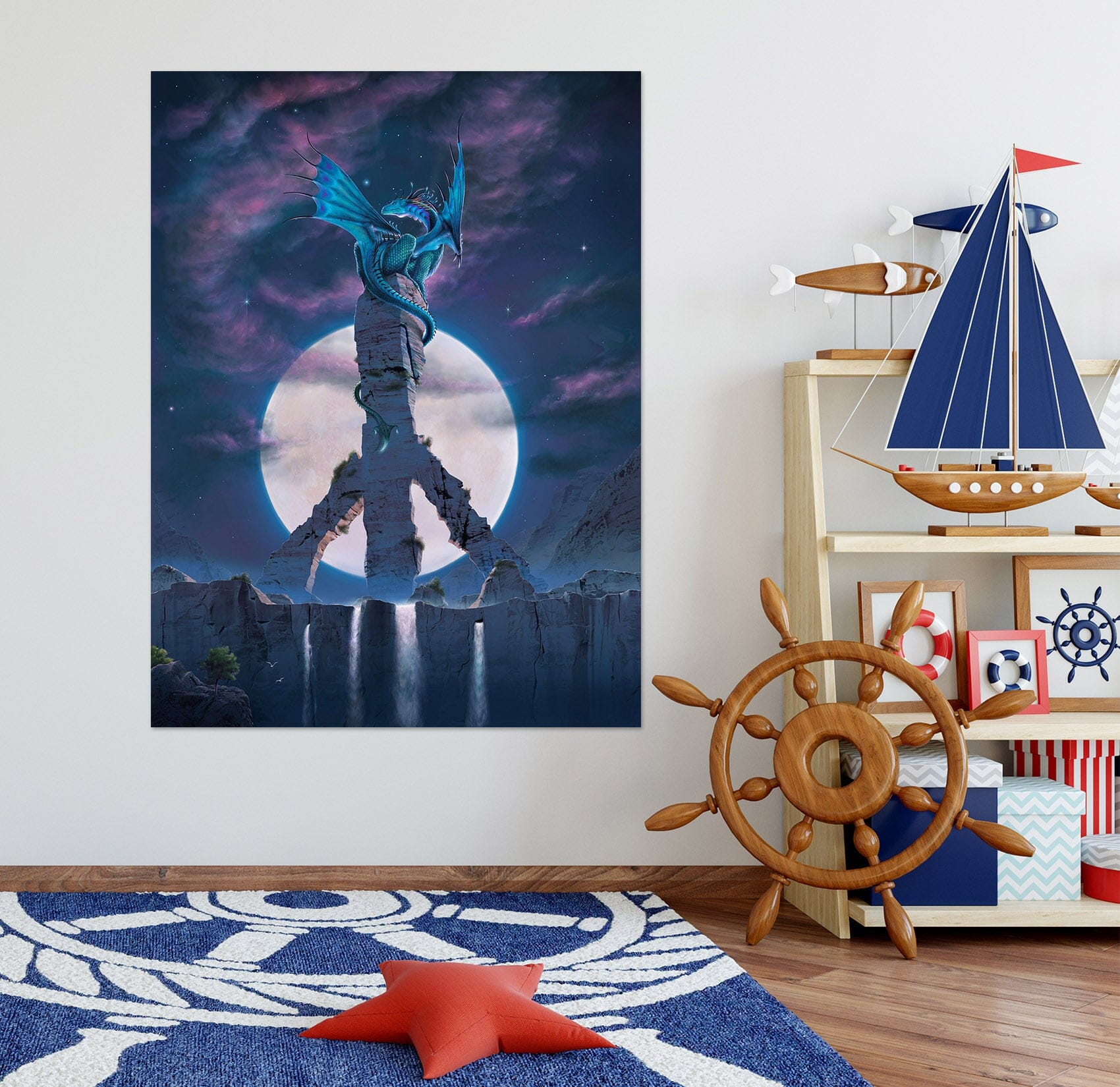 3D Peace Dragon Def 059 Vincent Hie Wall Sticker Wallpaper AJ Wallpaper 2
