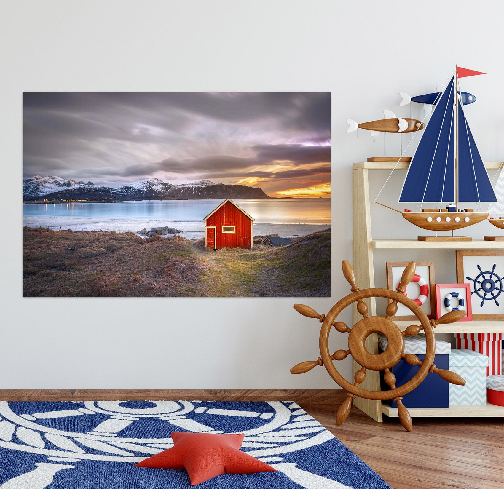 3D Lake House 106 Marco Carmassi Wall Sticker Wallpaper AJ Wallpaper 2