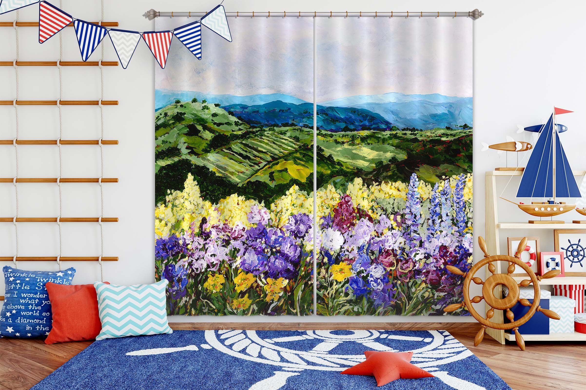 3D Beautiful Oil Painting 136 Allan P. Friedlander Curtain Curtains Drapes Curtains AJ Creativity Home