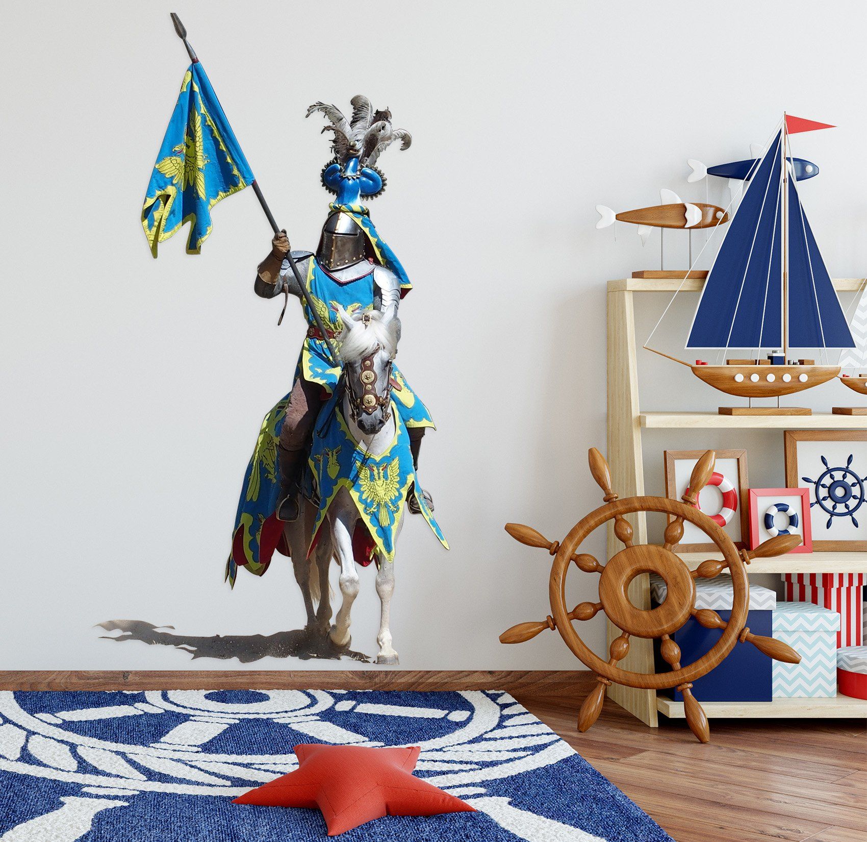 3D Handsome Knight 01 Wall Stickers Wallpaper AJ Wallpaper