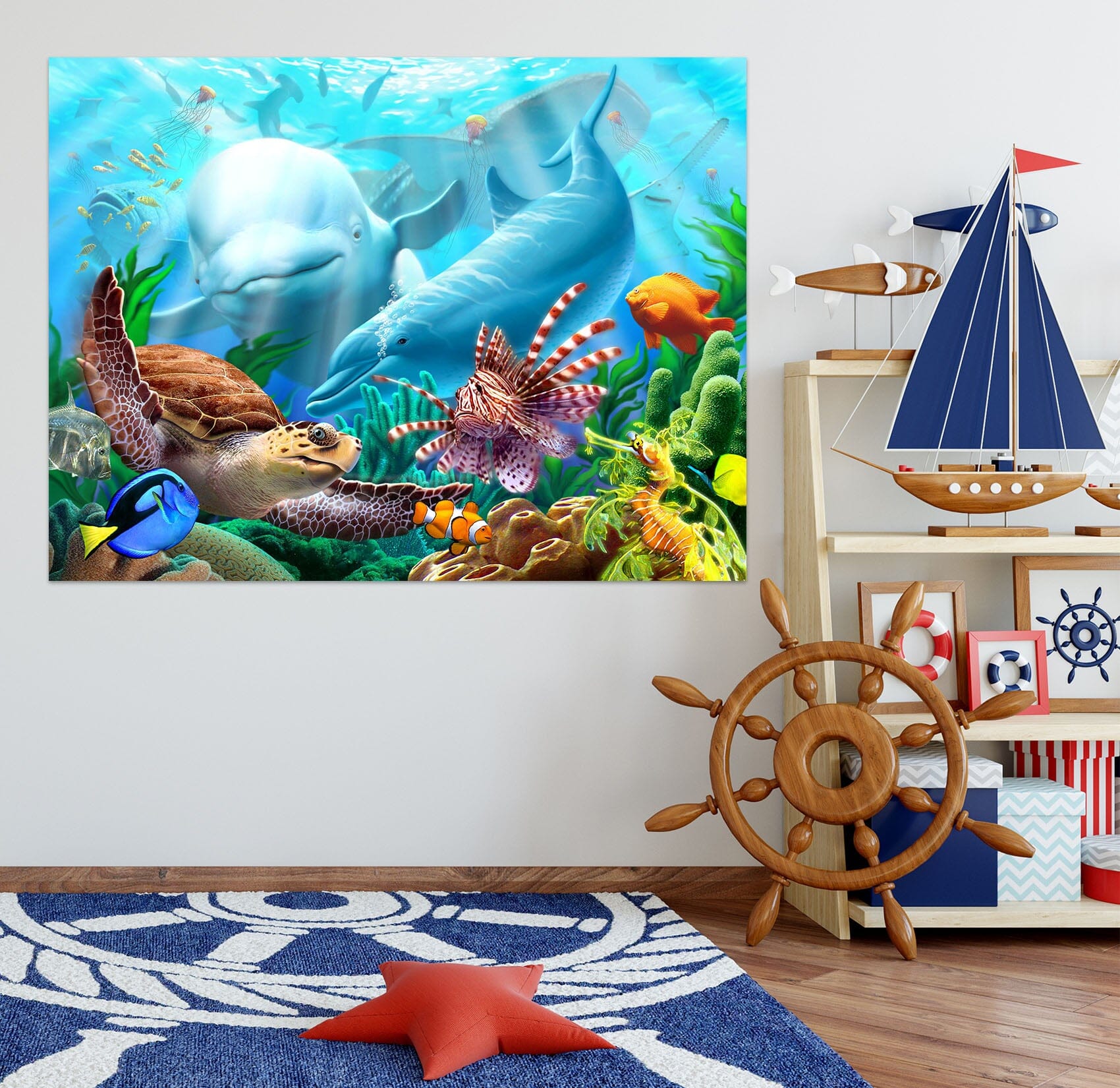 3D Seavilians 011 Jerry LoFaro Wall Sticker Wallpaper AJ Wallpaper 2