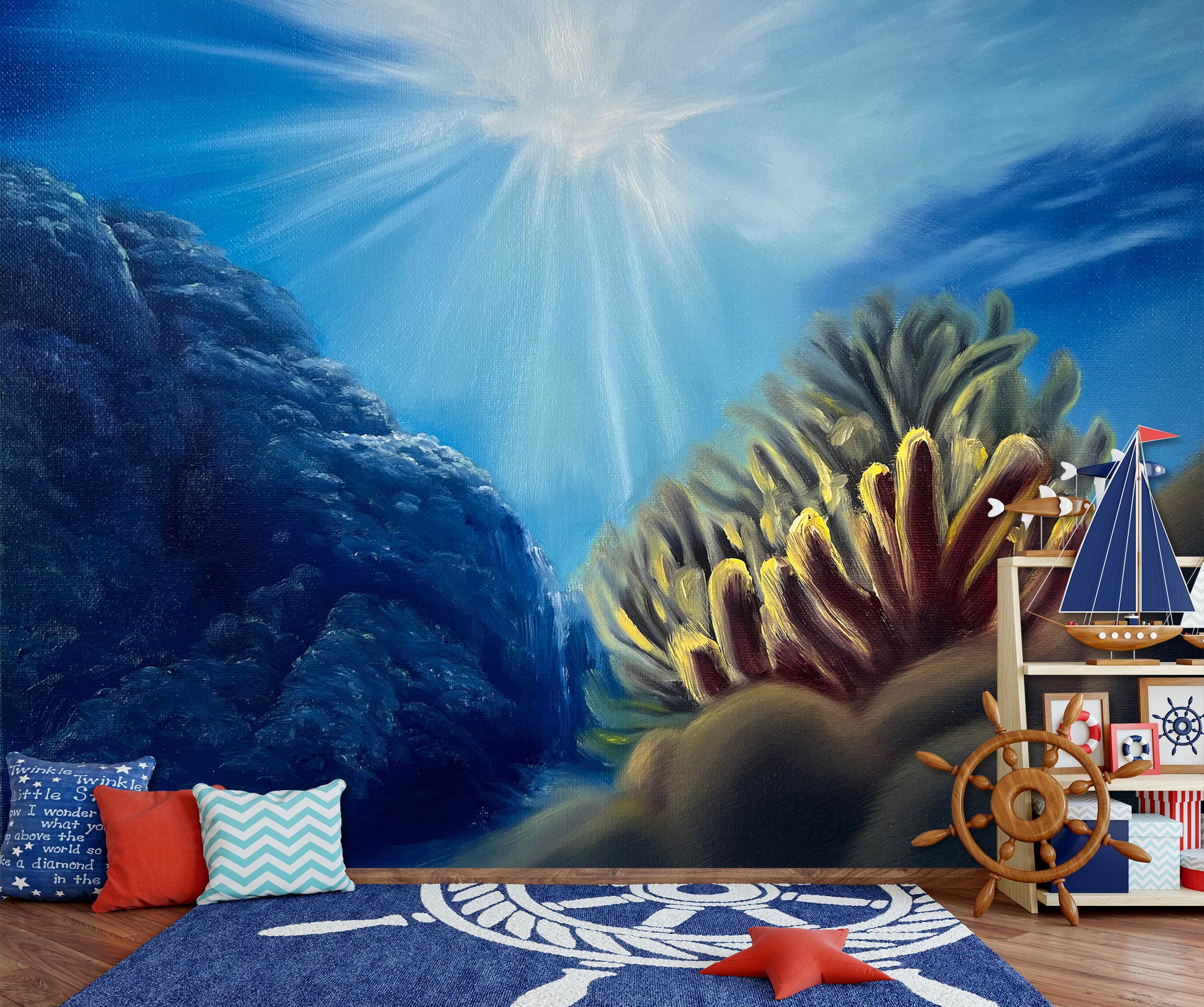 3D Seabed Coral 9822 Marina Zotova Wall Mural Wall Murals