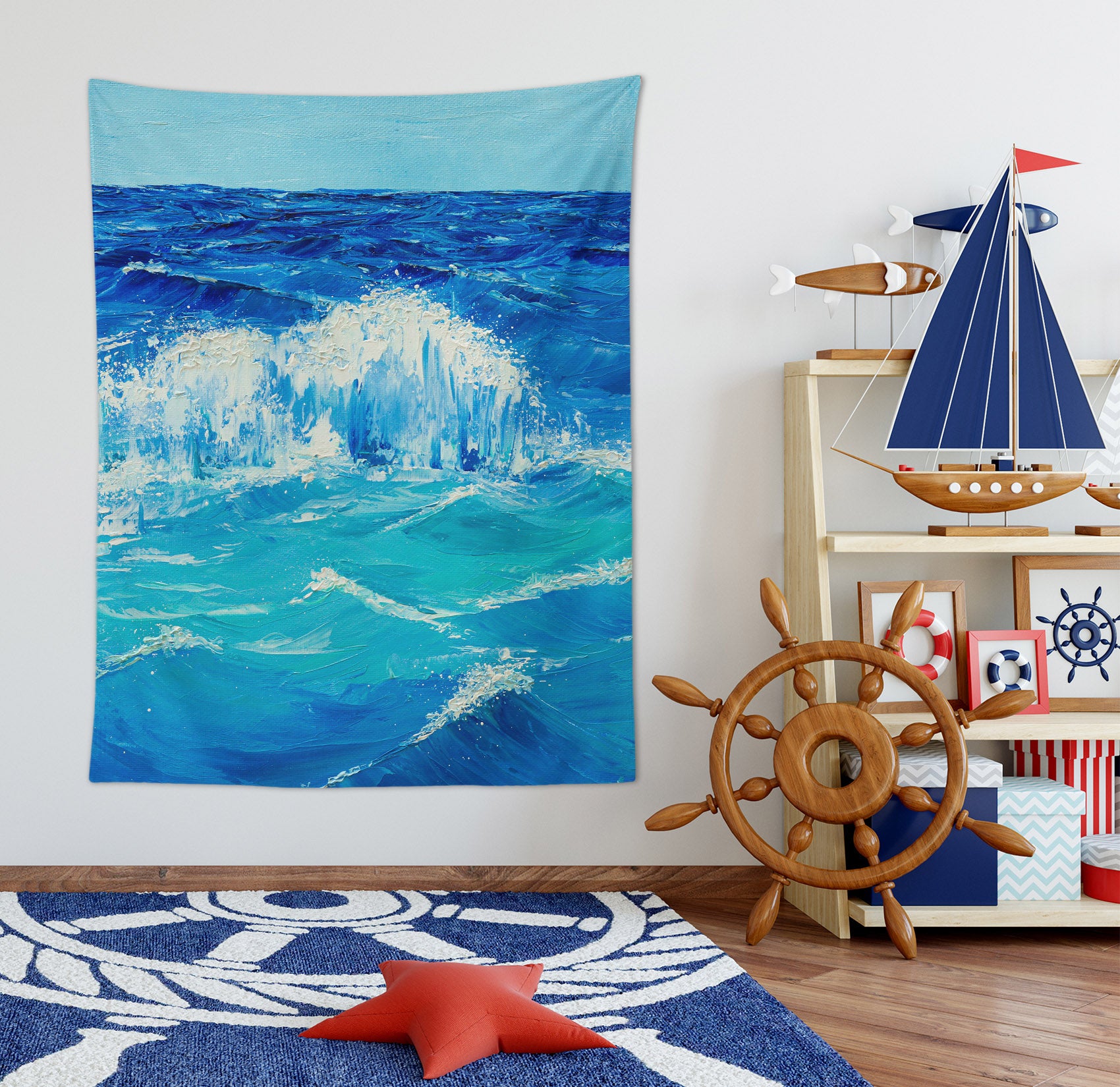 3D Blue Ocean 5284 Marina Zotova Tapestry Hanging Cloth Hang