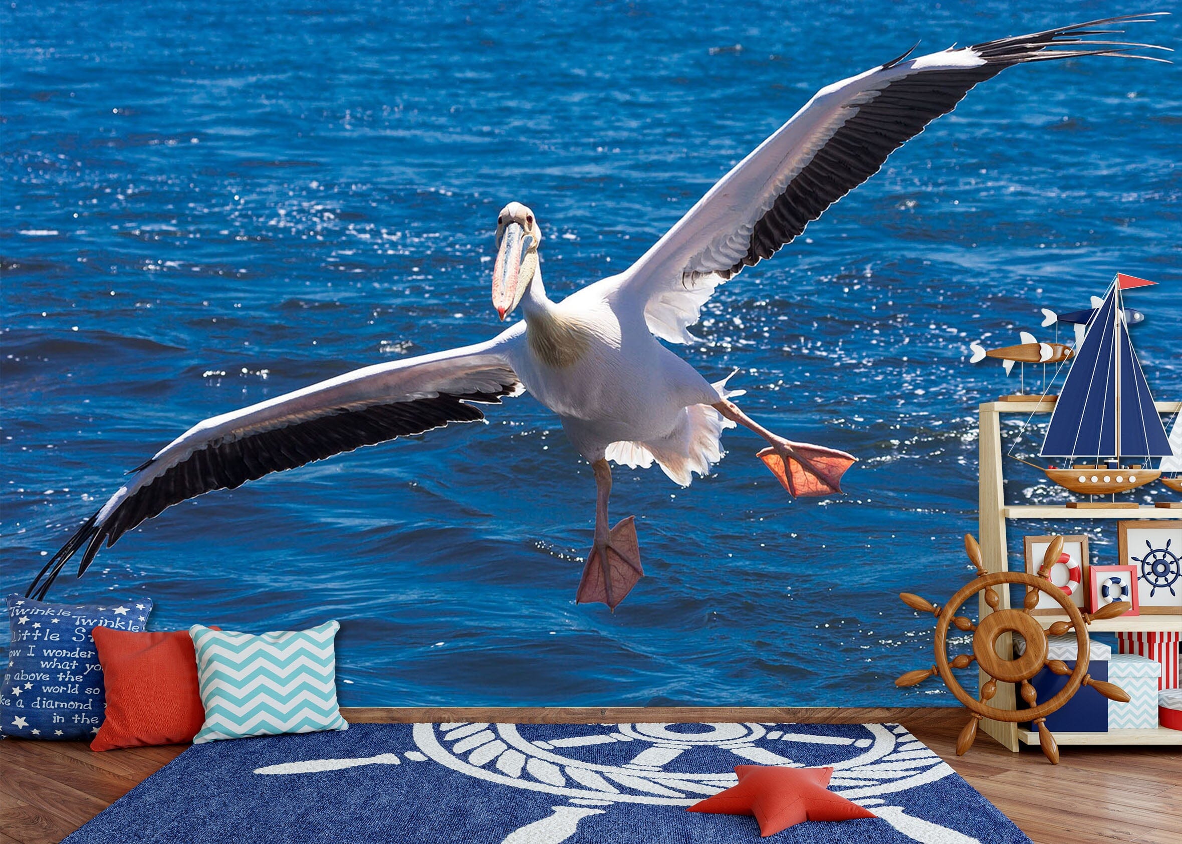 3D Pelican Wings 203 Wall Murals Wallpaper AJ Wallpaper 2