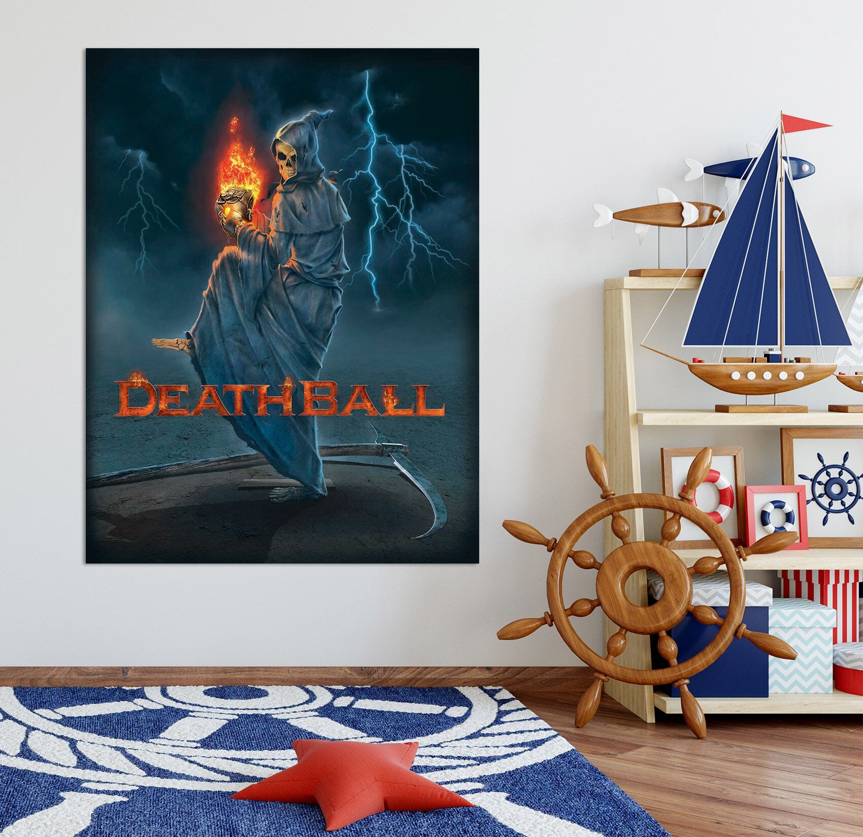 3D Death Ball 028 Vincent Hie Wall Sticker Wallpaper AJ Wallpaper 2