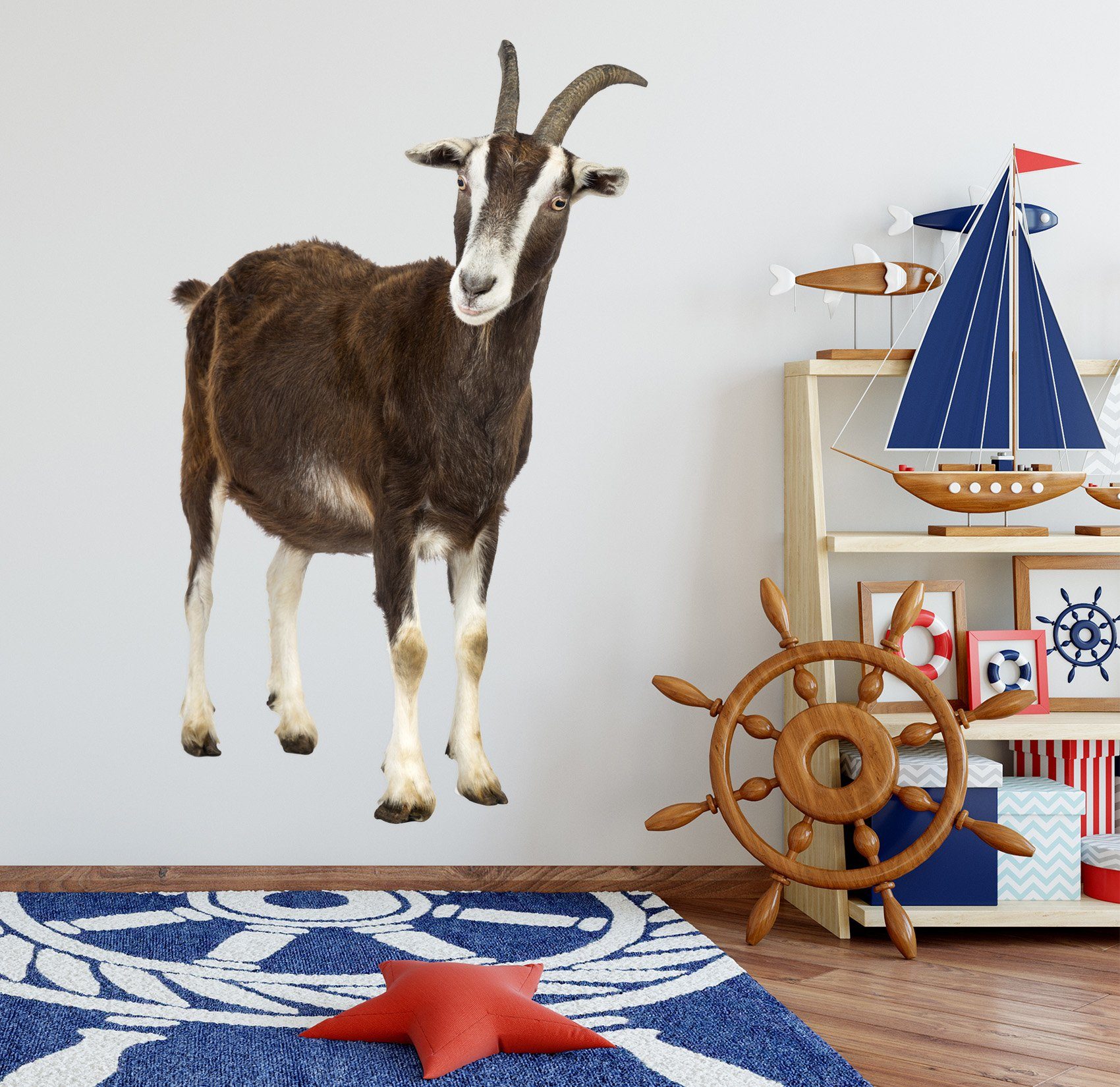 3D Black Antelope 090 Animals Wall Stickers Wallpaper AJ Wallpaper