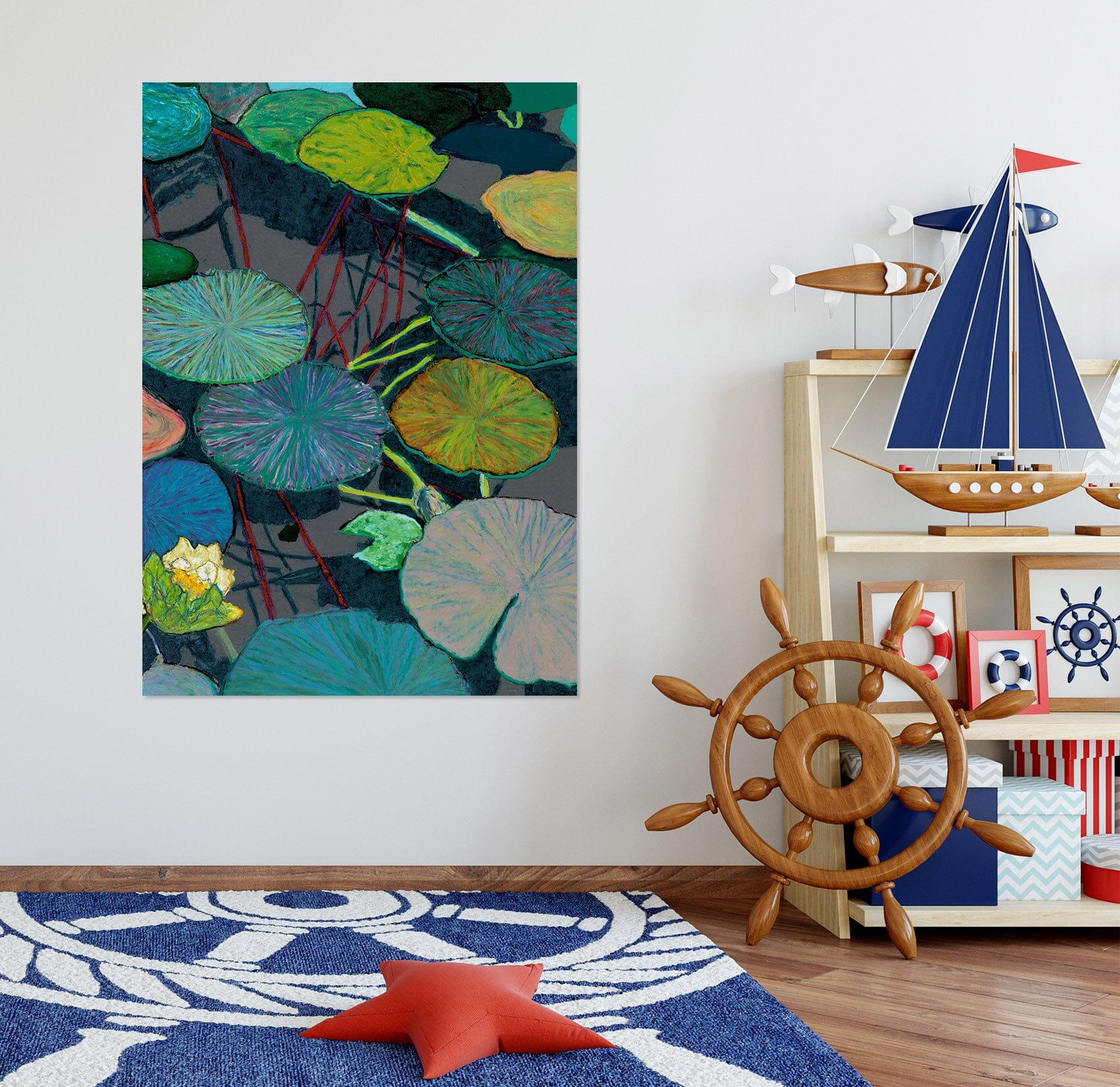 3D Lotus Leaf 279 Allan P. Friedlander Wall Sticker Wallpaper AJ Wallpaper 2