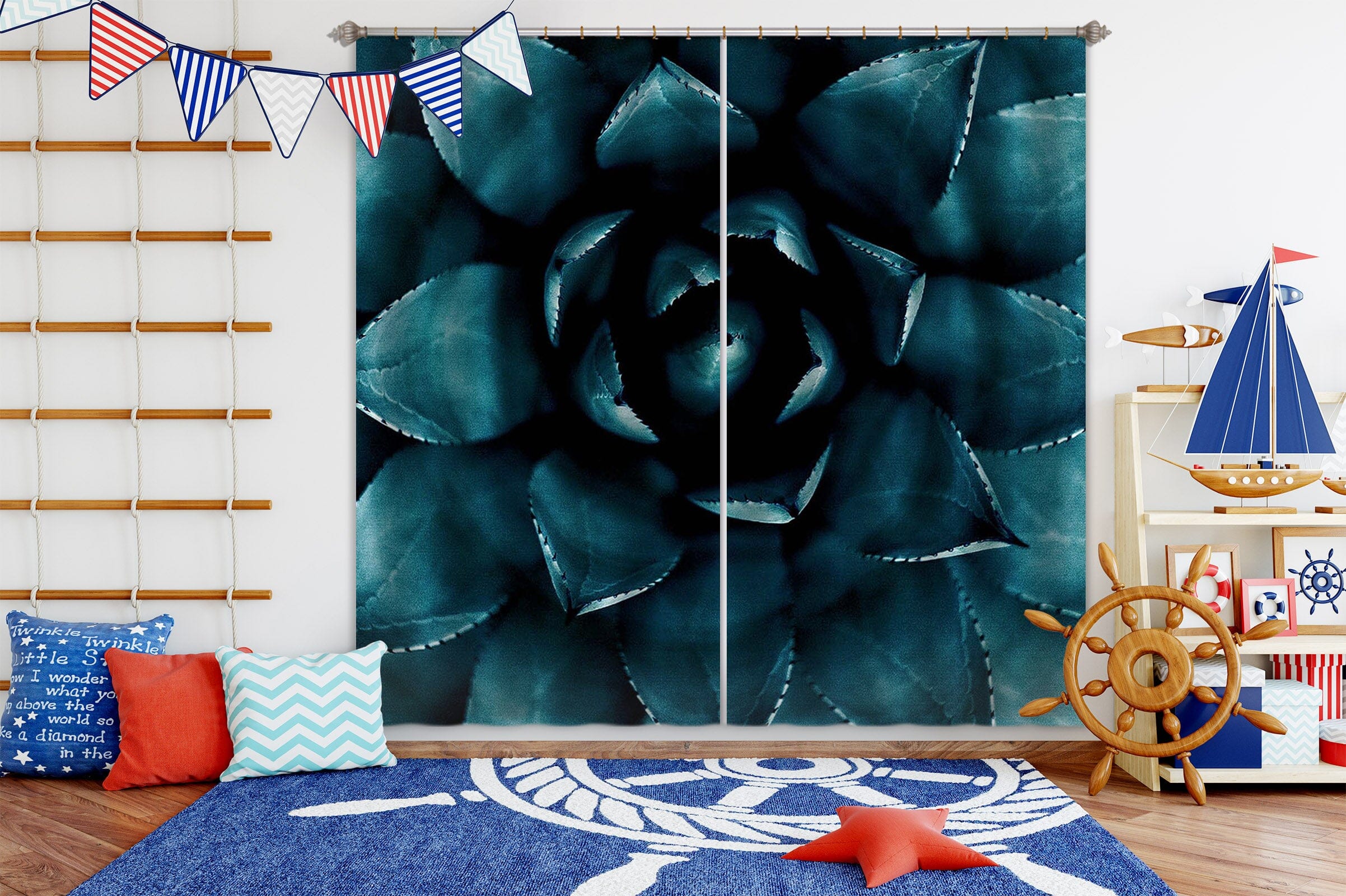 3D Green Flesh 042 Boris Draschoff Curtain Curtains Drapes Curtains AJ Creativity Home