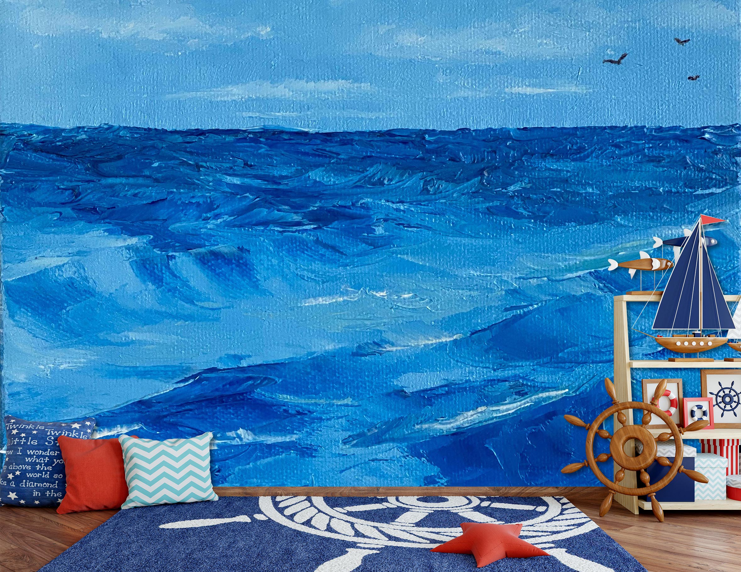 3D Blue Ocean 9818 Marina Zotova Wall Mural Wall Murals