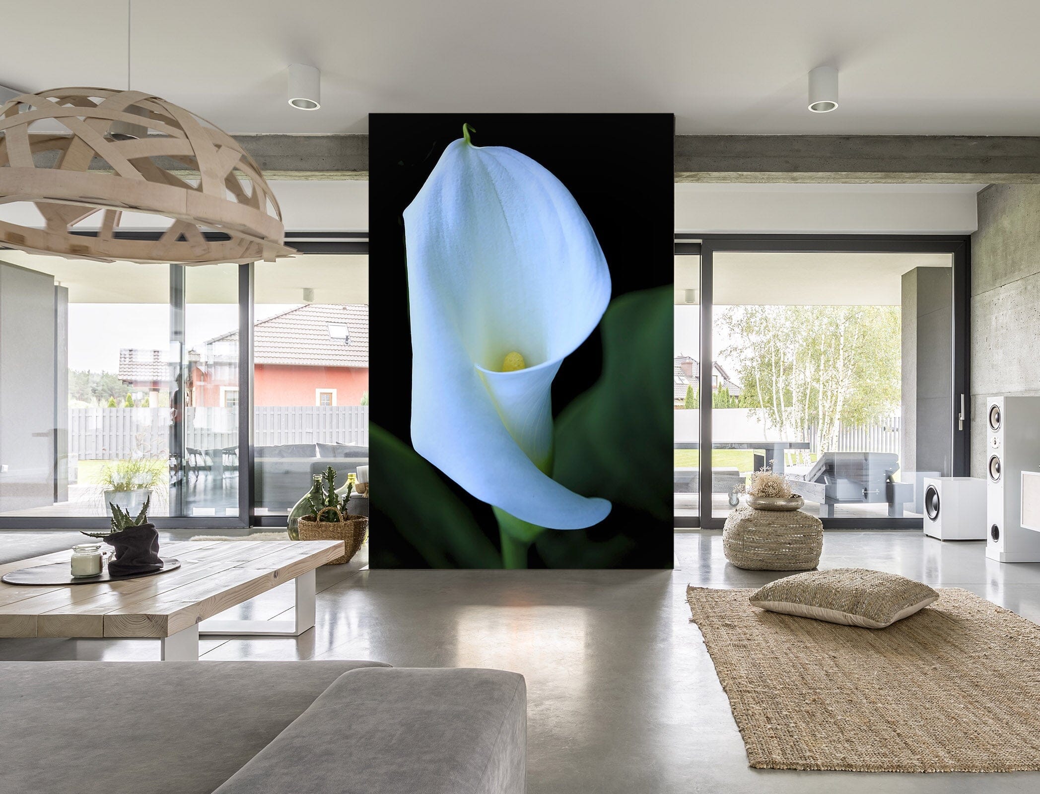 3D White Flowers 1404 Kathy Barefield Wall Mural Wall Murals Wallpaper AJ Wallpaper 2