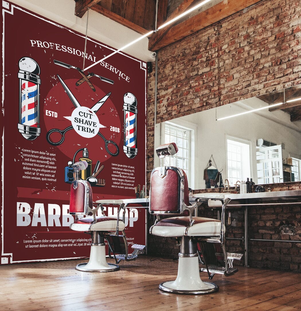 3D Color Lamp Post 1439 Barber Shop Wall Murals Wallpaper AJ Wallpaper 2