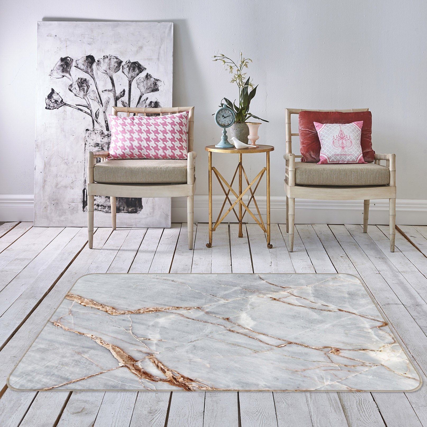3D Marbling 31038 Non Slip Rug Mat