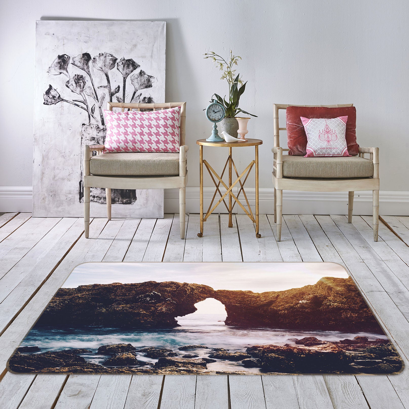 3D Sea Stone 35189 Non Slip Rug Mat