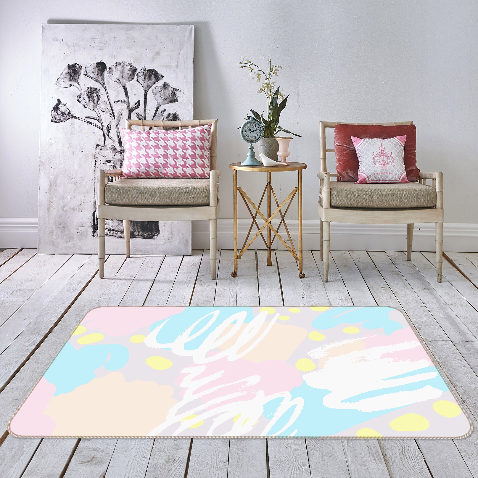 3D Pattern 34159 Non Slip Rug Mat