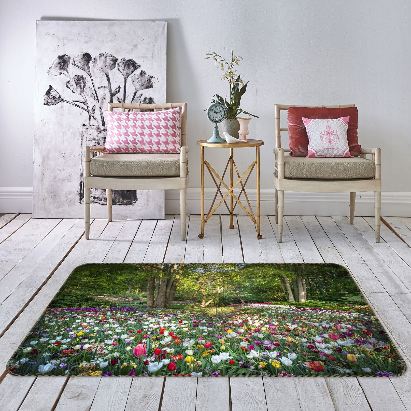3D Forest Garden 1139 Marco Carmassi Rug Non Slip Rug Mat Mat AJ Creativity Home