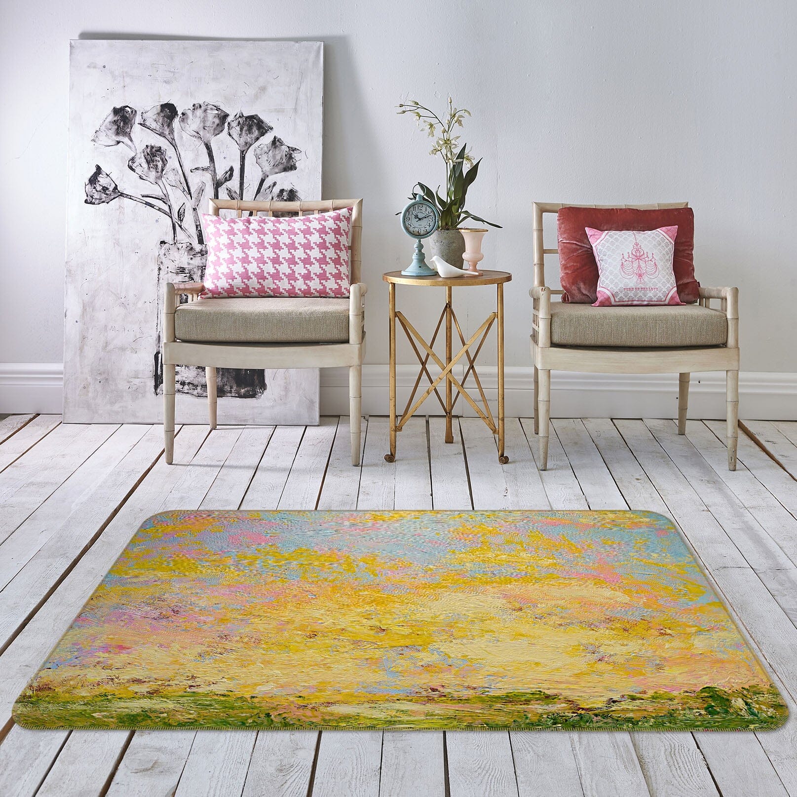 3D Yellow Graffiti 1057 Allan P. Friedlander Rug Non Slip Rug Mat Mat AJ Creativity Home