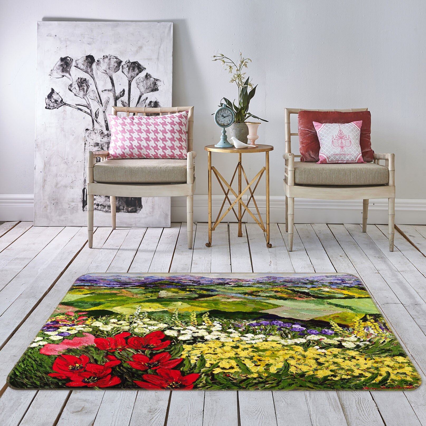 3D Colorful Garden 1011 Allan P. Friedlander Rug Non Slip Rug Mat Mat AJ Creativity Home