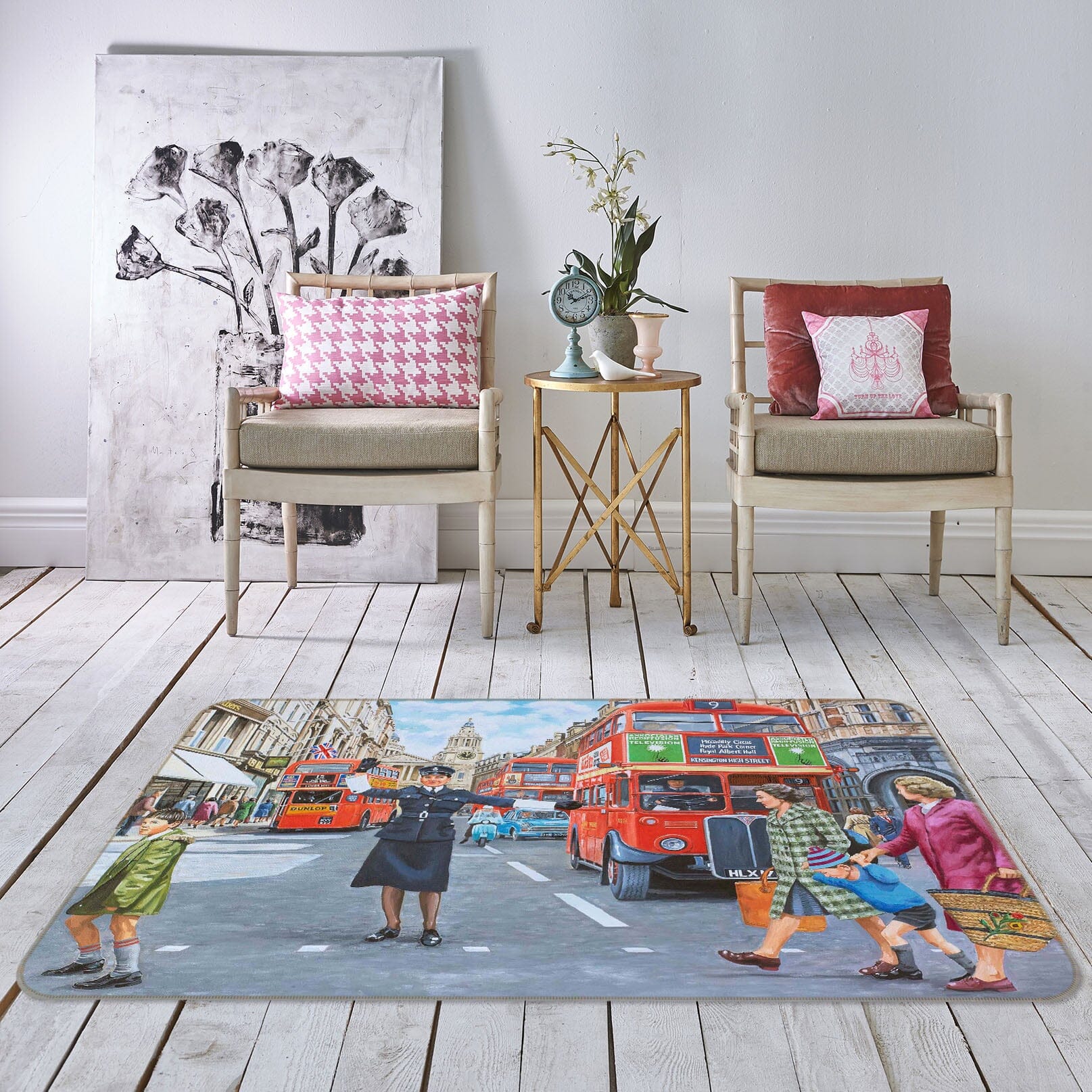 3D WPC On Ludgate Hill 1128 Trevor Mitchell Rug Non Slip Rug Mat Mat AJ Creativity Home