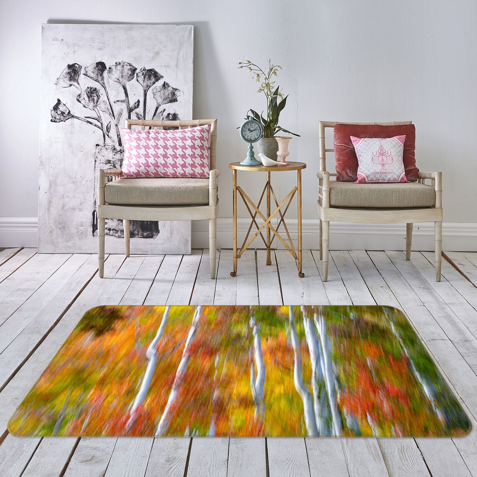 3D Autumn Forest 1159 Marco Carmassi Rug Non Slip Rug Mat Mat AJ Creativity Home