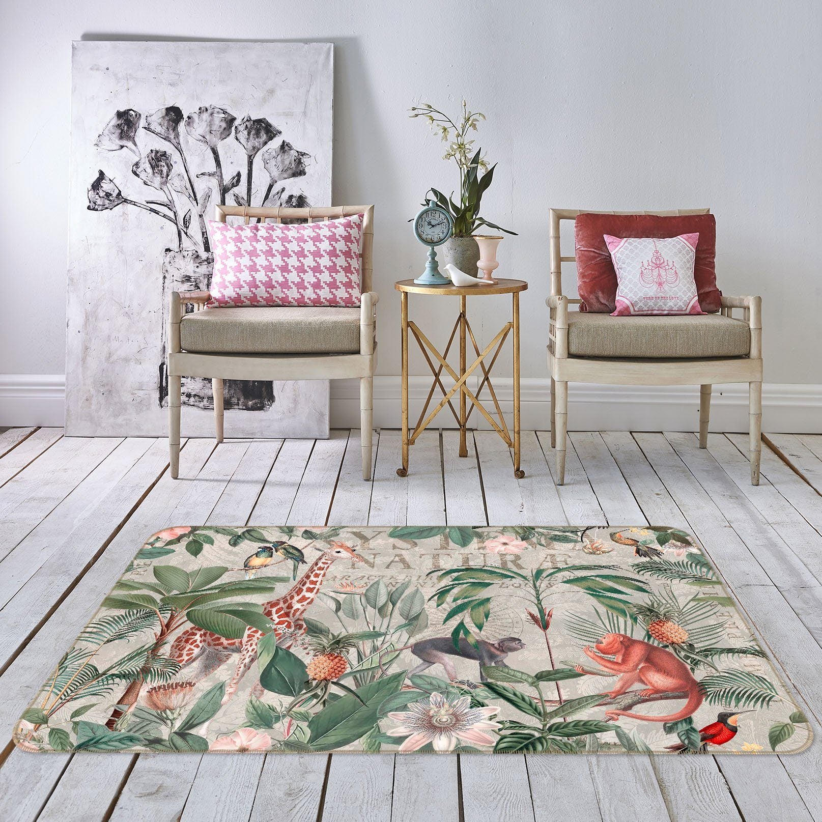 3D Animal Paradise 1037 Andrea haase Rug Non Slip Rug Mat Mat AJ Creativity Home