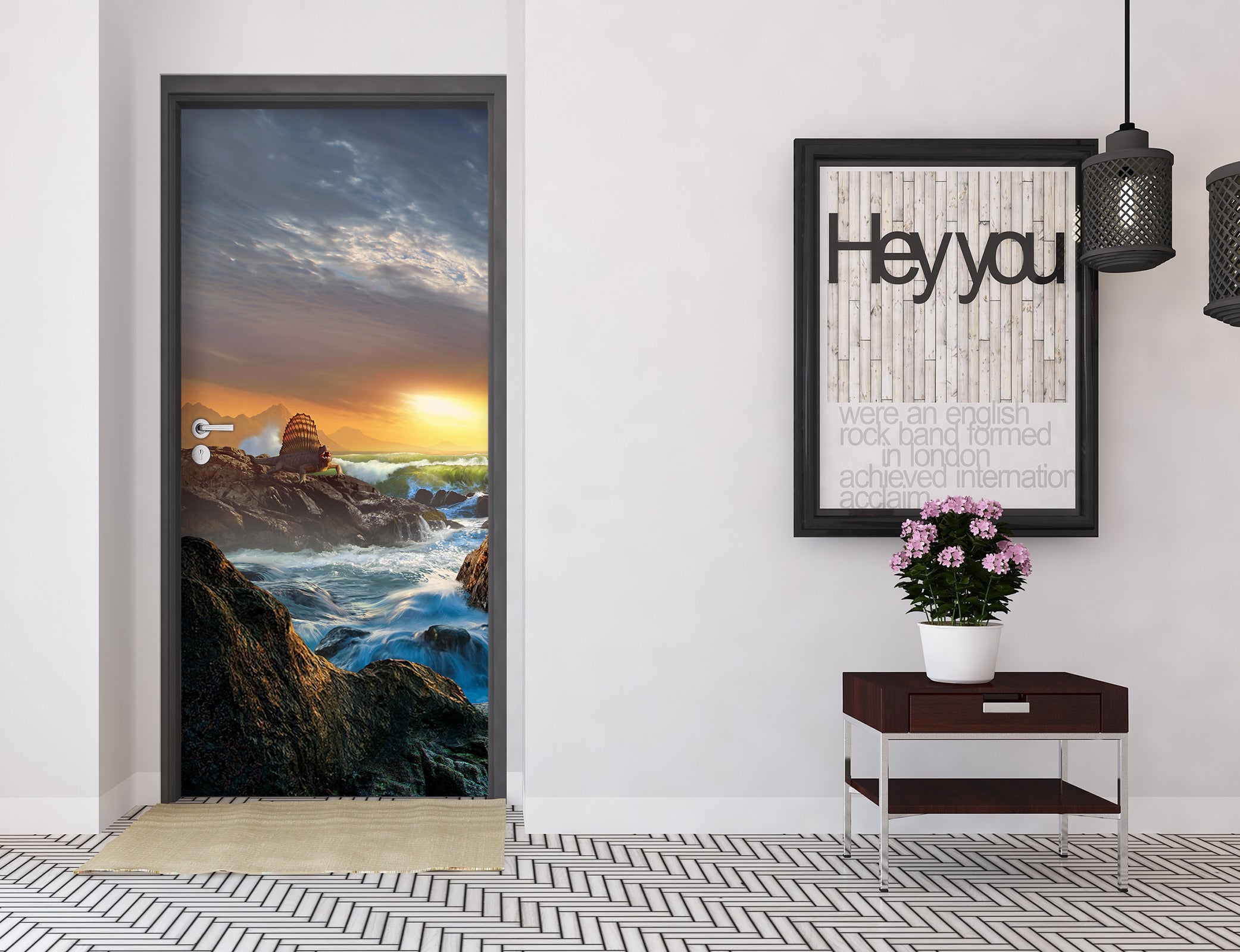 3D Reef Waves 112120 Jerry LoFaro Door Mural