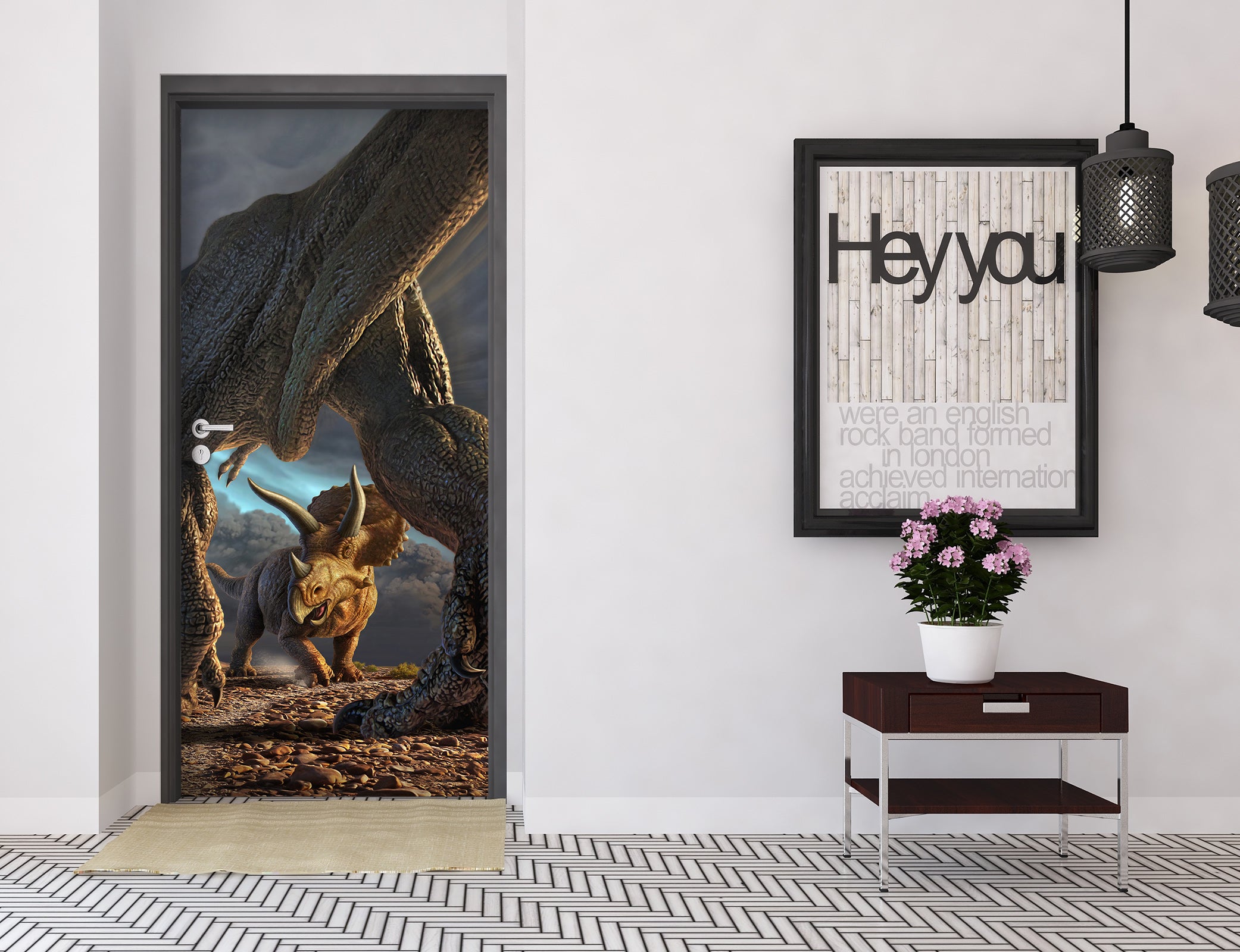 3D Dinosaur 112128 Jerry LoFaro Door Mural