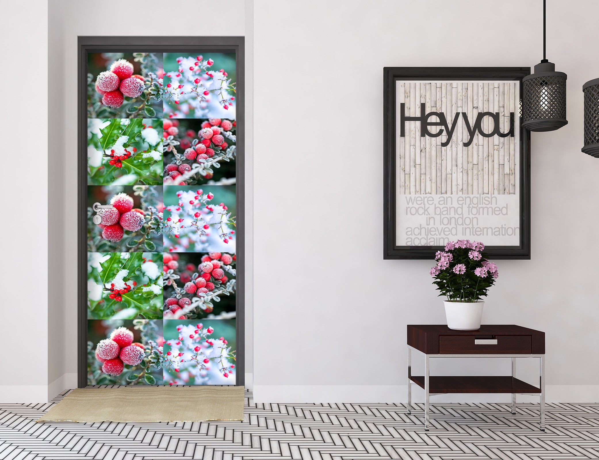 3D Red Fruit 10745 Assaf Frank Door Mural