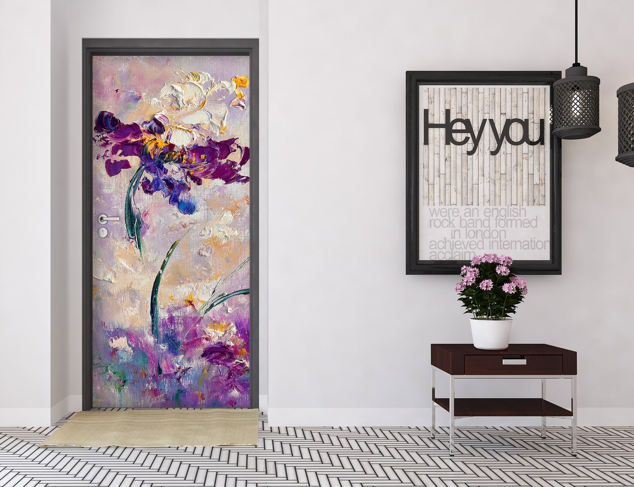 3D Flower Style 3205 Skromova Marina Door Mural
