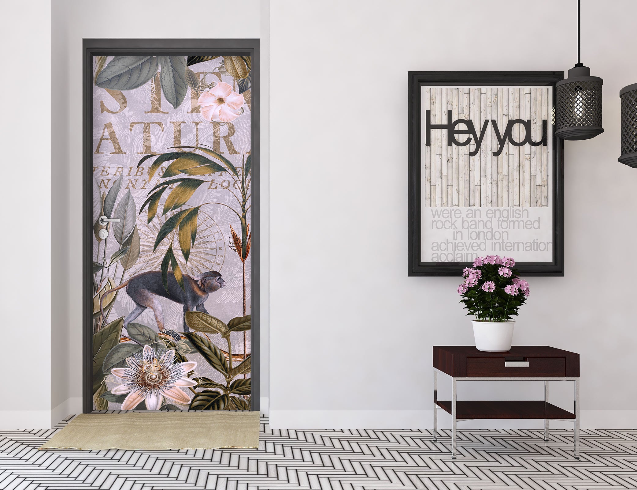 3D Monkey Jungle 11935 Andrea Haase Door Mural