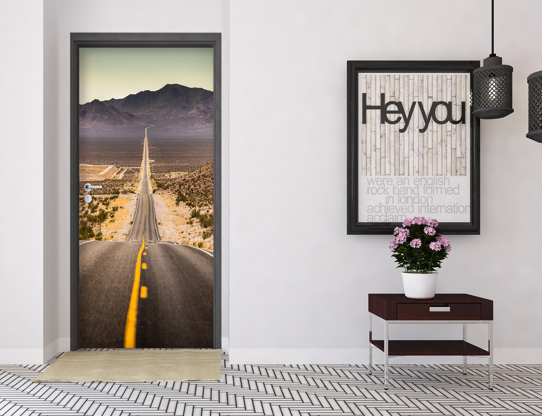 3D Highway 22091 Door Mural