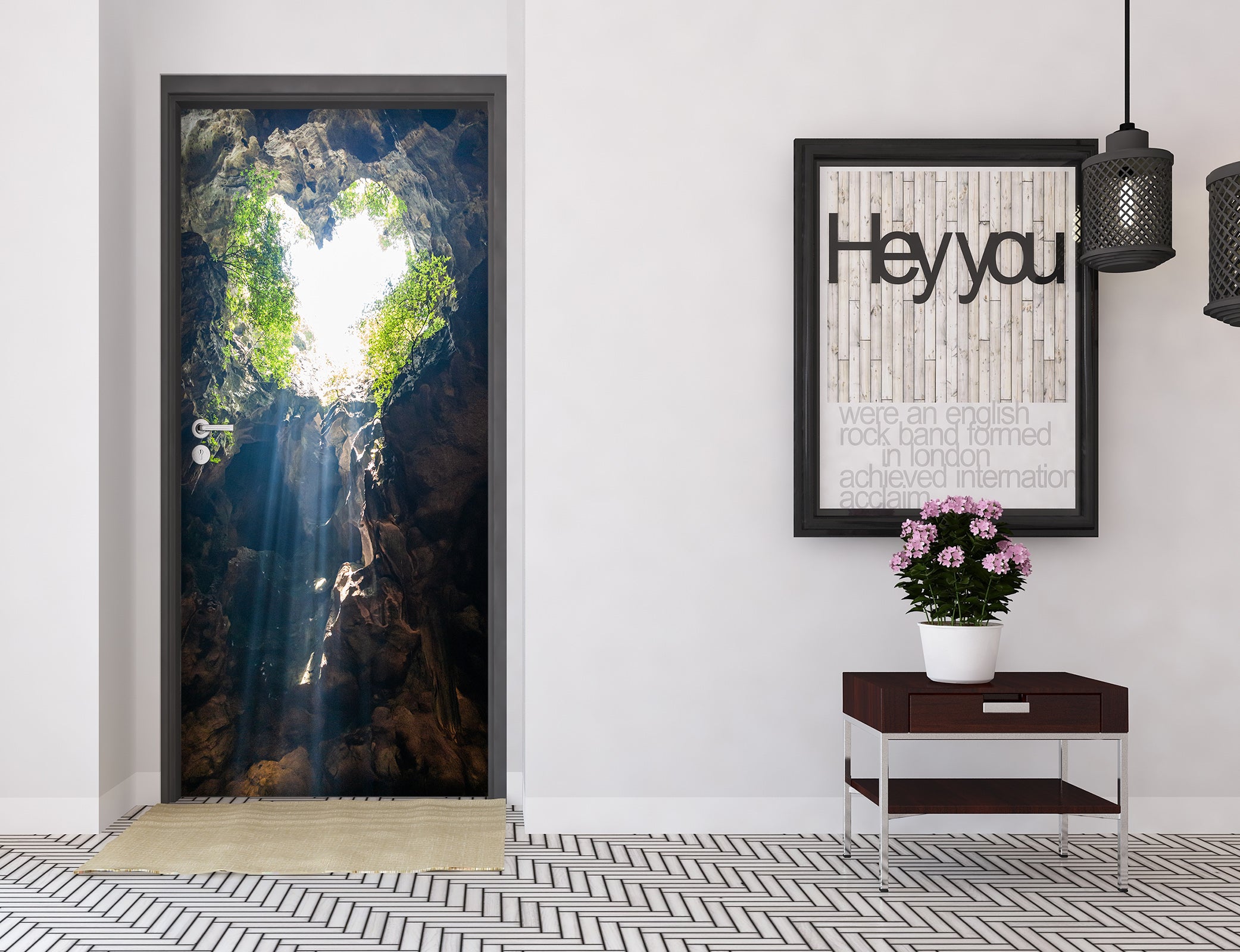 3D Cave 25125 Door Mural