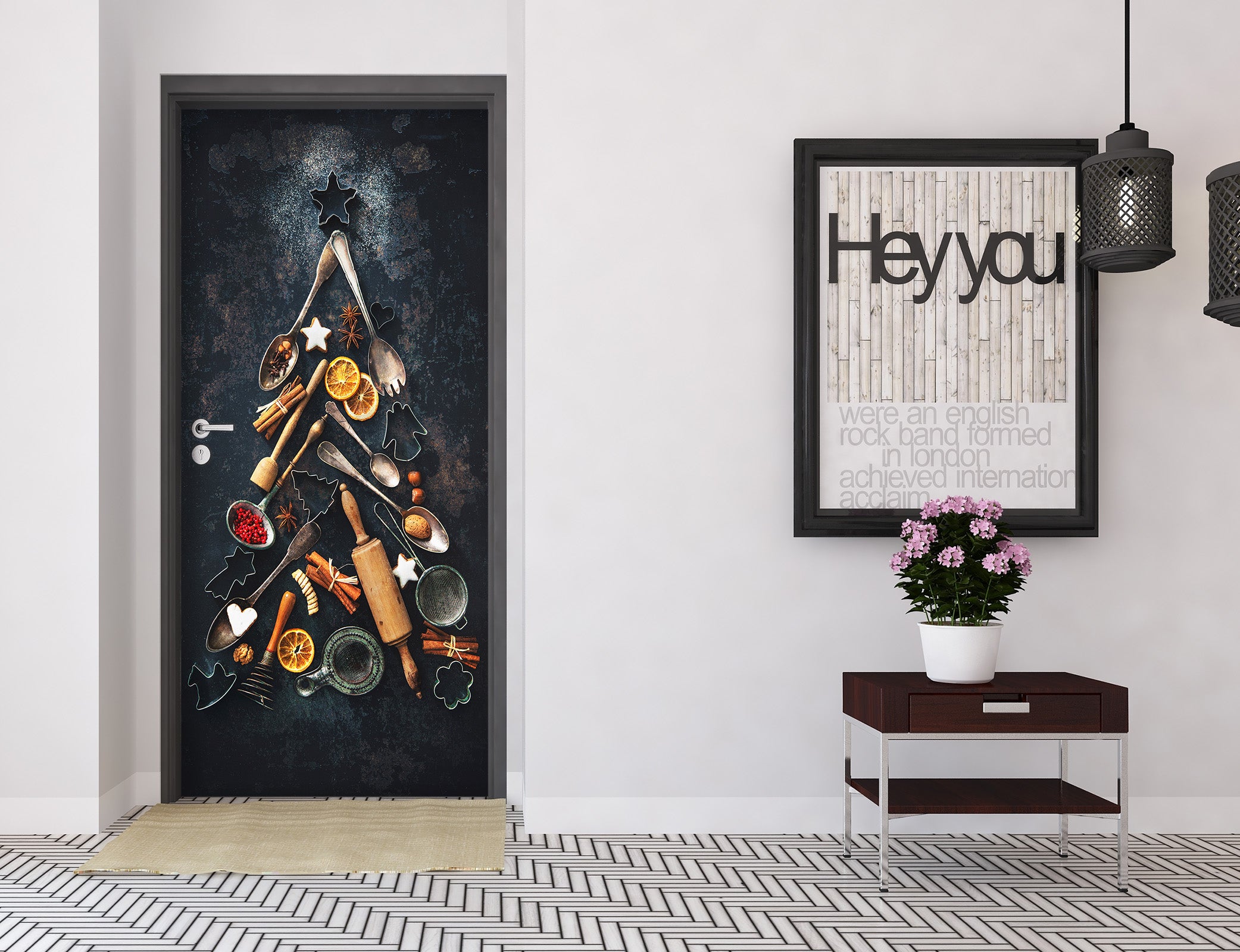 3D Kitchenware 22127 Door Mural
