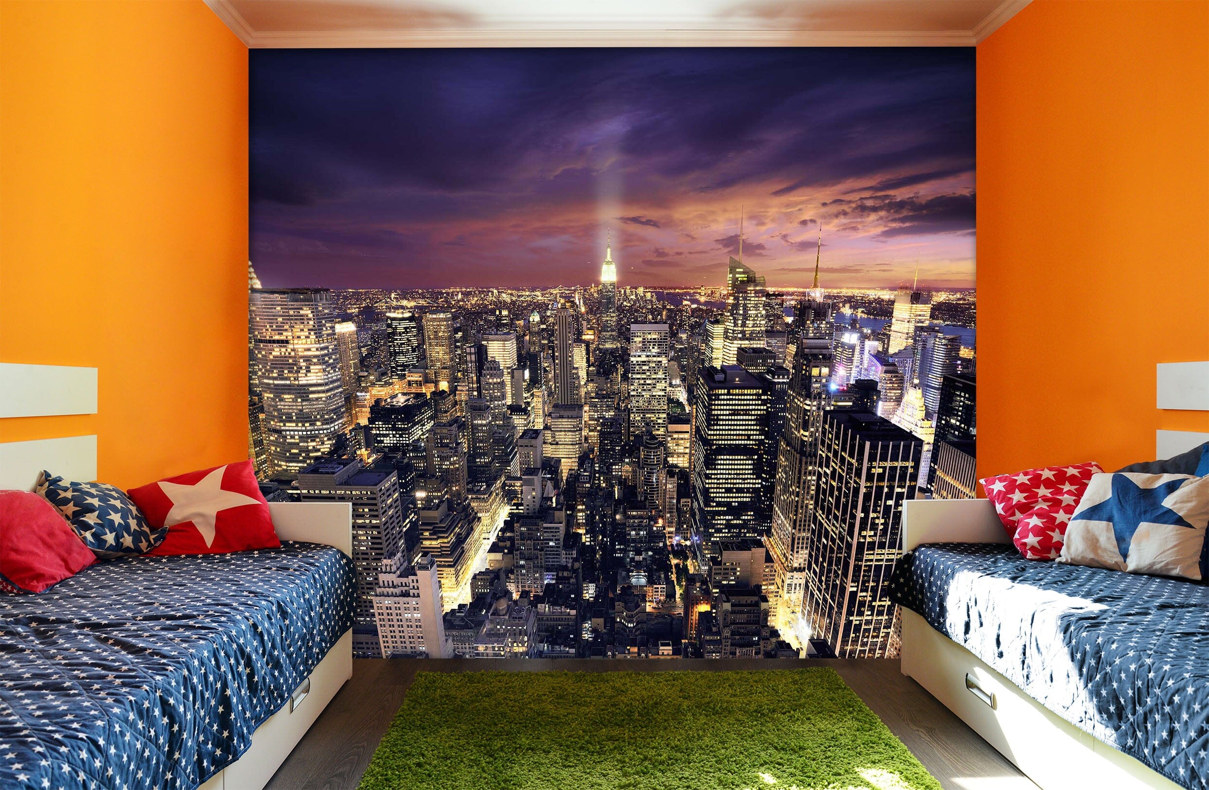 3D City Night 1690 Wall Murals Wallpaper AJ Wallpaper 2