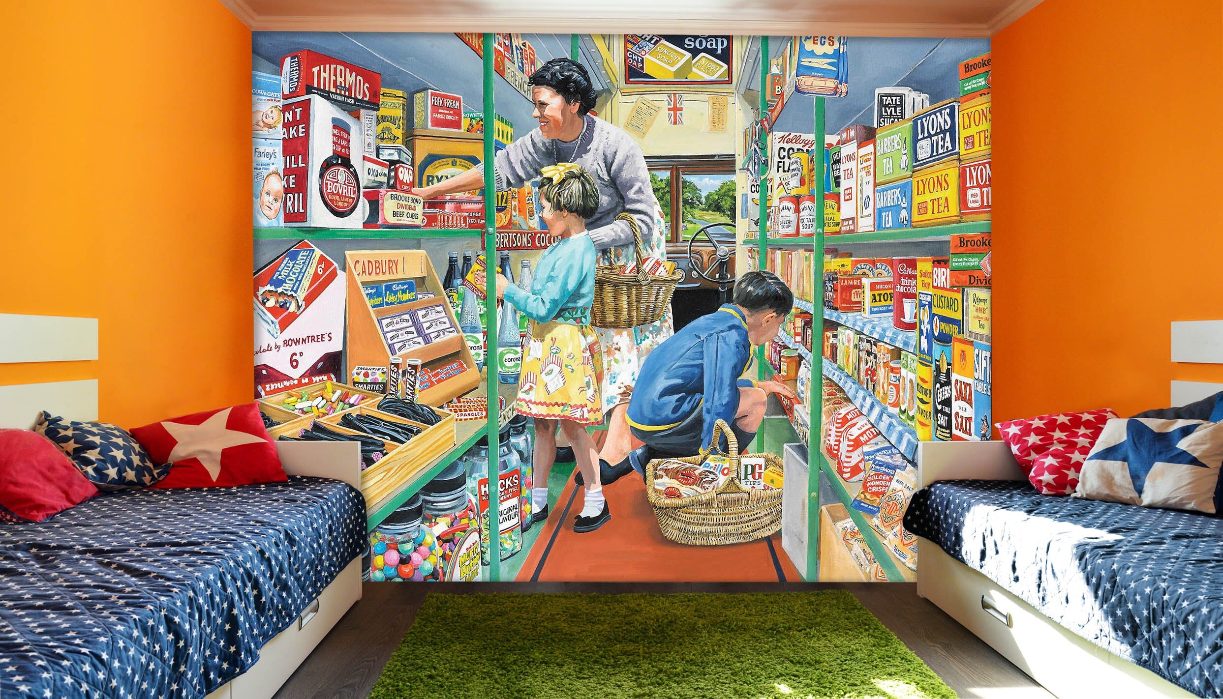 3D In The Mobile Shop 1031 Trevor Mitchell Wall Mural Wall Murals Wallpaper AJ Wallpaper 2