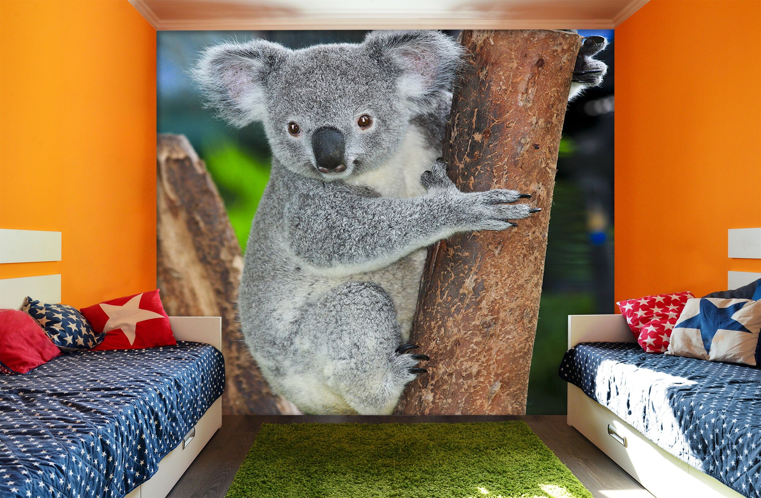 3D Koala Tree 307 Wall Murals Wallpaper AJ Wallpaper 2