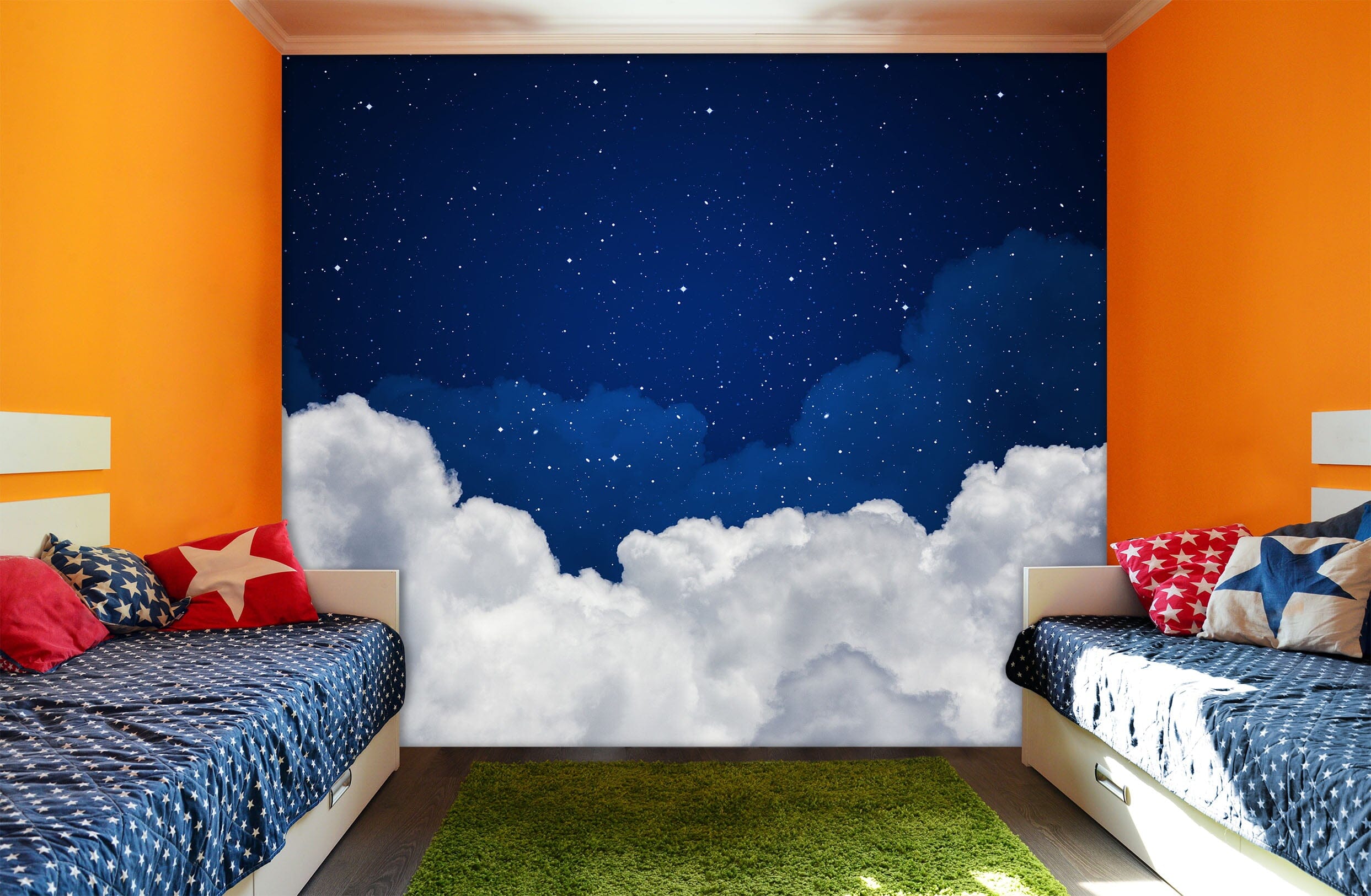 3D White Clouds 1683 Wall Murals Wallpaper AJ Wallpaper 2