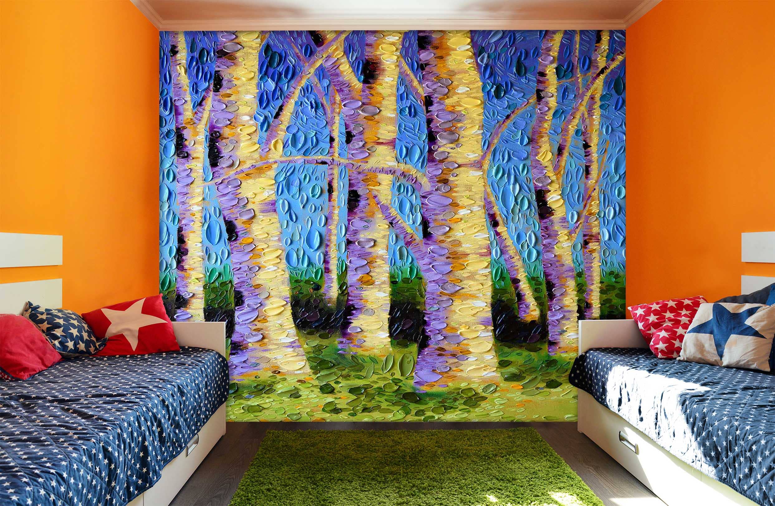 3D The Lyrical Garden 1422 Dena Tollefson Wall Mural Wall Murals Wallpaper AJ Wallpaper 2